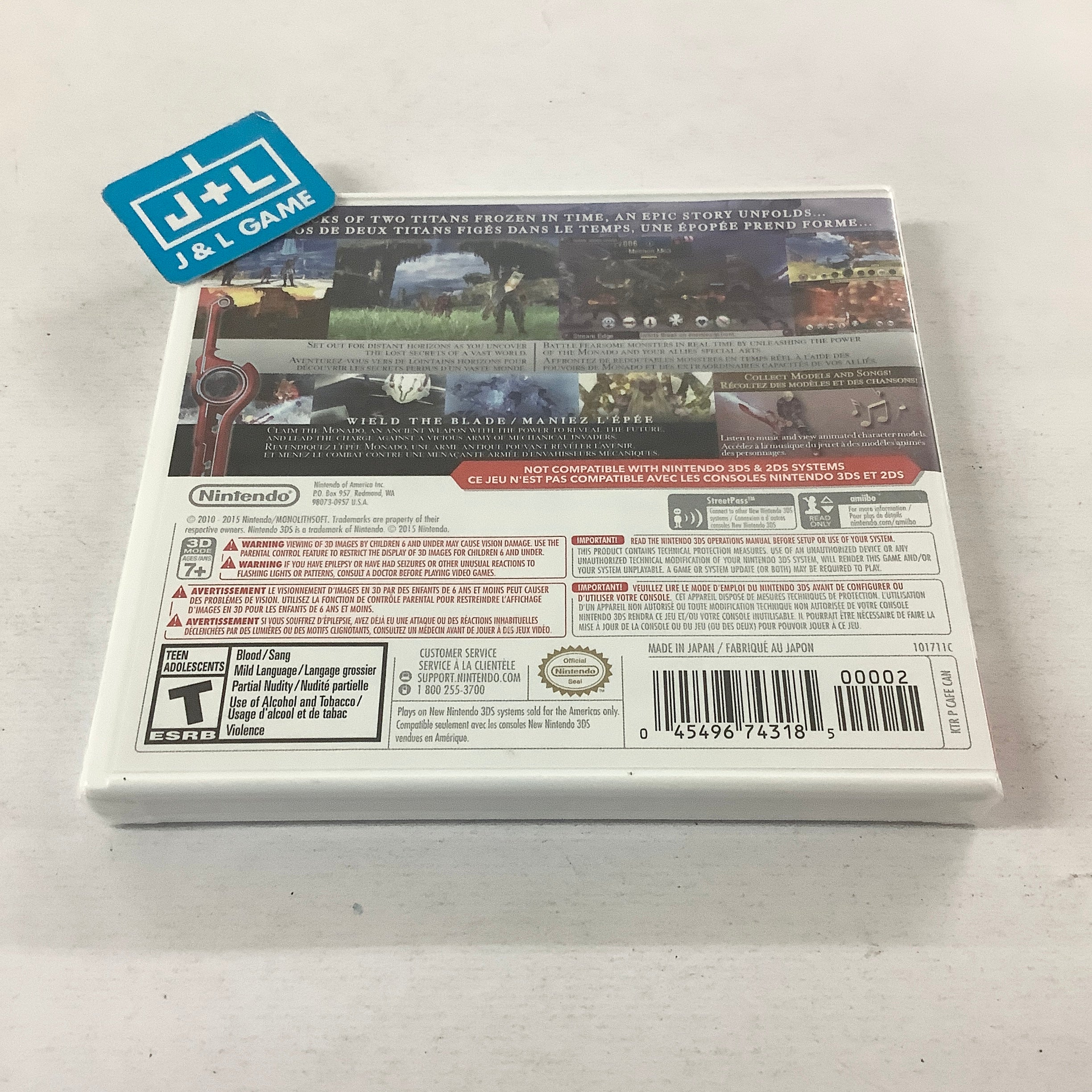 Xenoblade Chronicles 3D - Nintendo 3DS | J&L Game