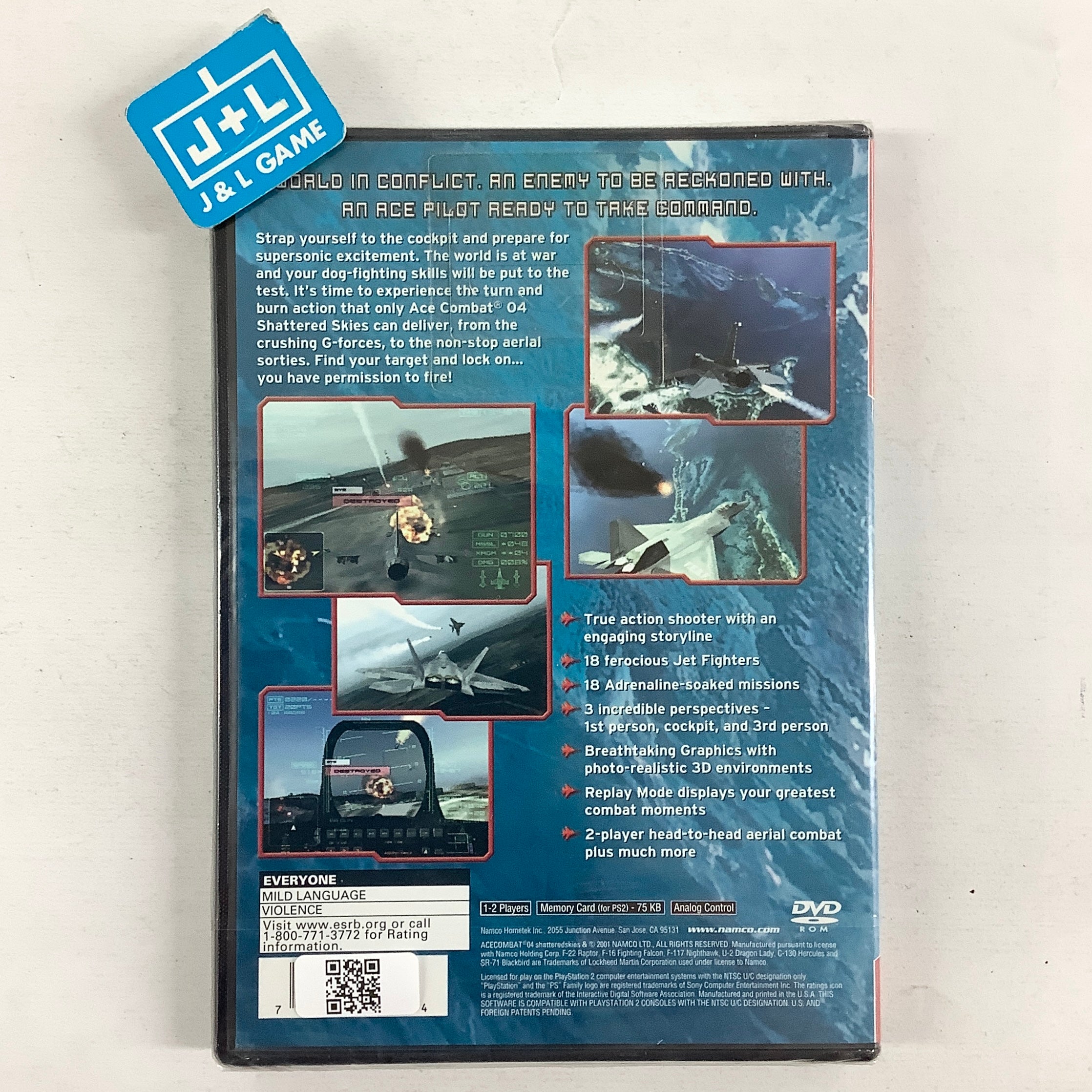Ace Combat 04: Shattered Skies (Greatest Hits) - (PS2) PlayStation 2 Video Games Namco
