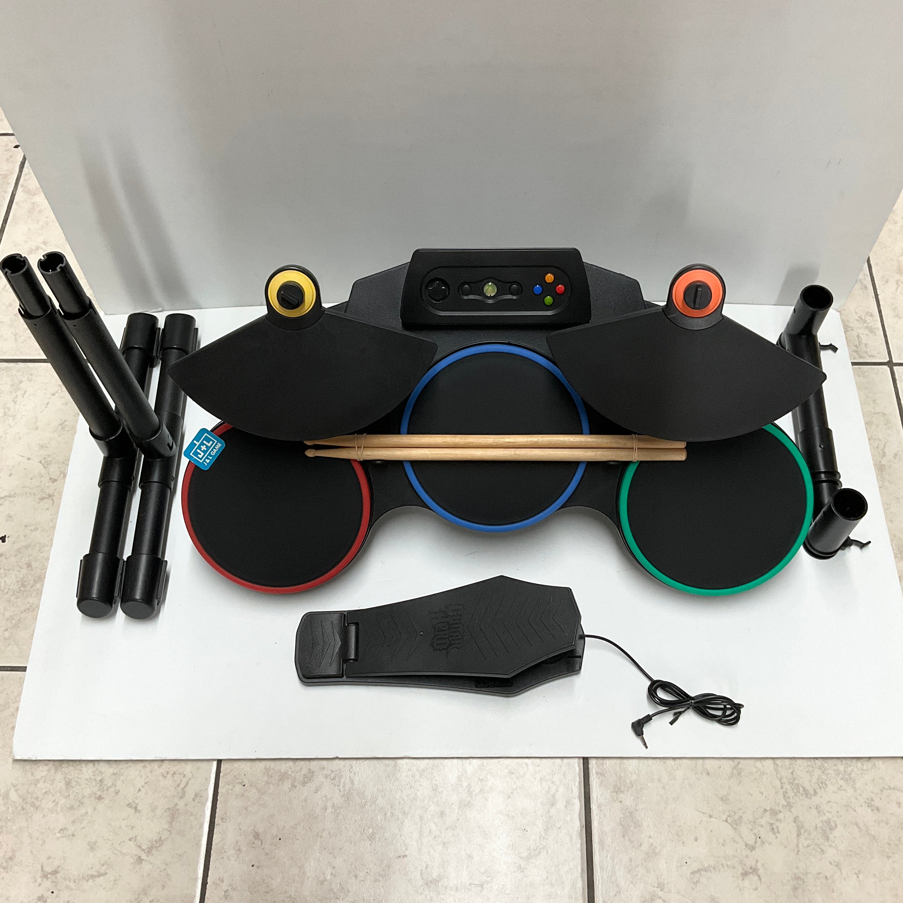 Activision Guitar Hero World Tour Wireless Drum Controller - Xbox 360 [Pre-Owned] Accessories ACTIVISION   