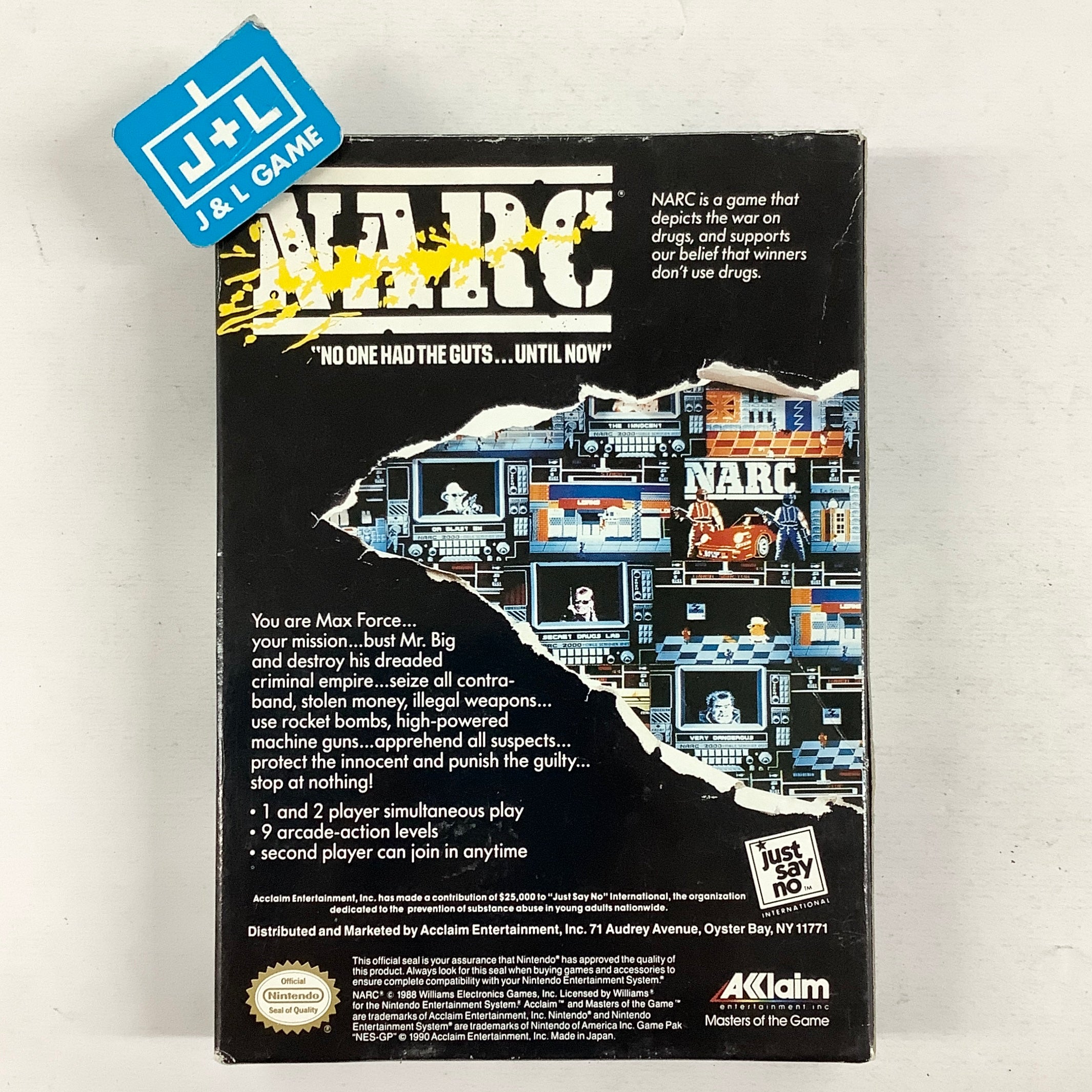 NARC - (NES) Nintendo Entertainment System [Pre-Owned] Video Games Acclaim