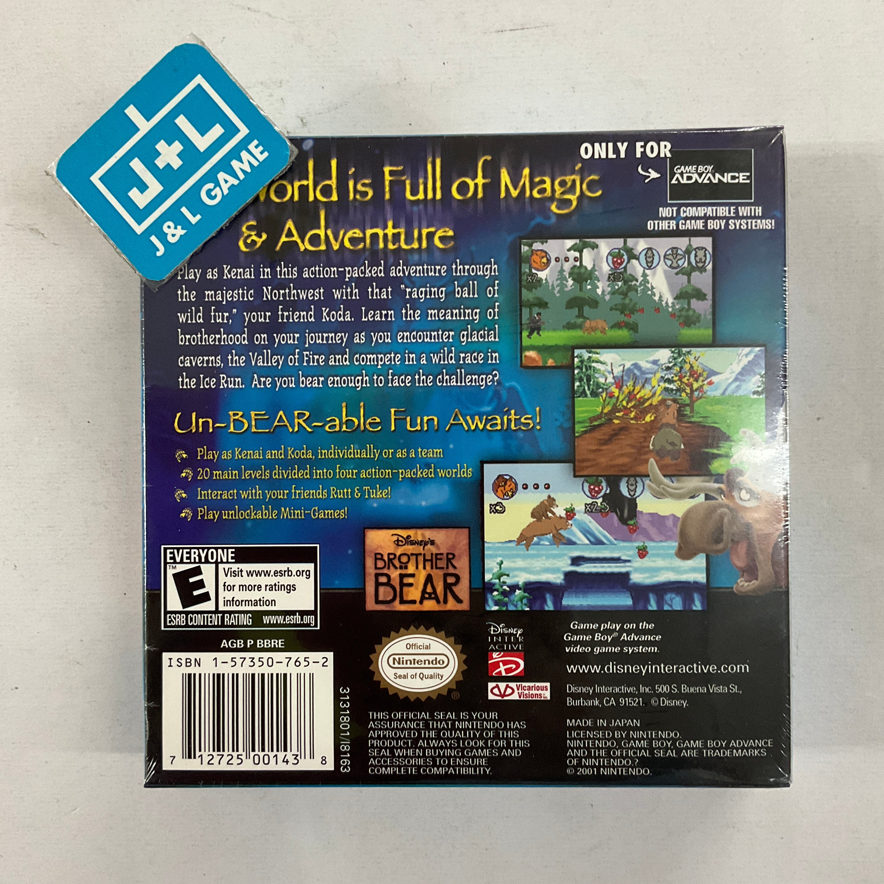 Disney's Brother Bear - (GBA) Game Boy Advance Video Games Disney Interactive   