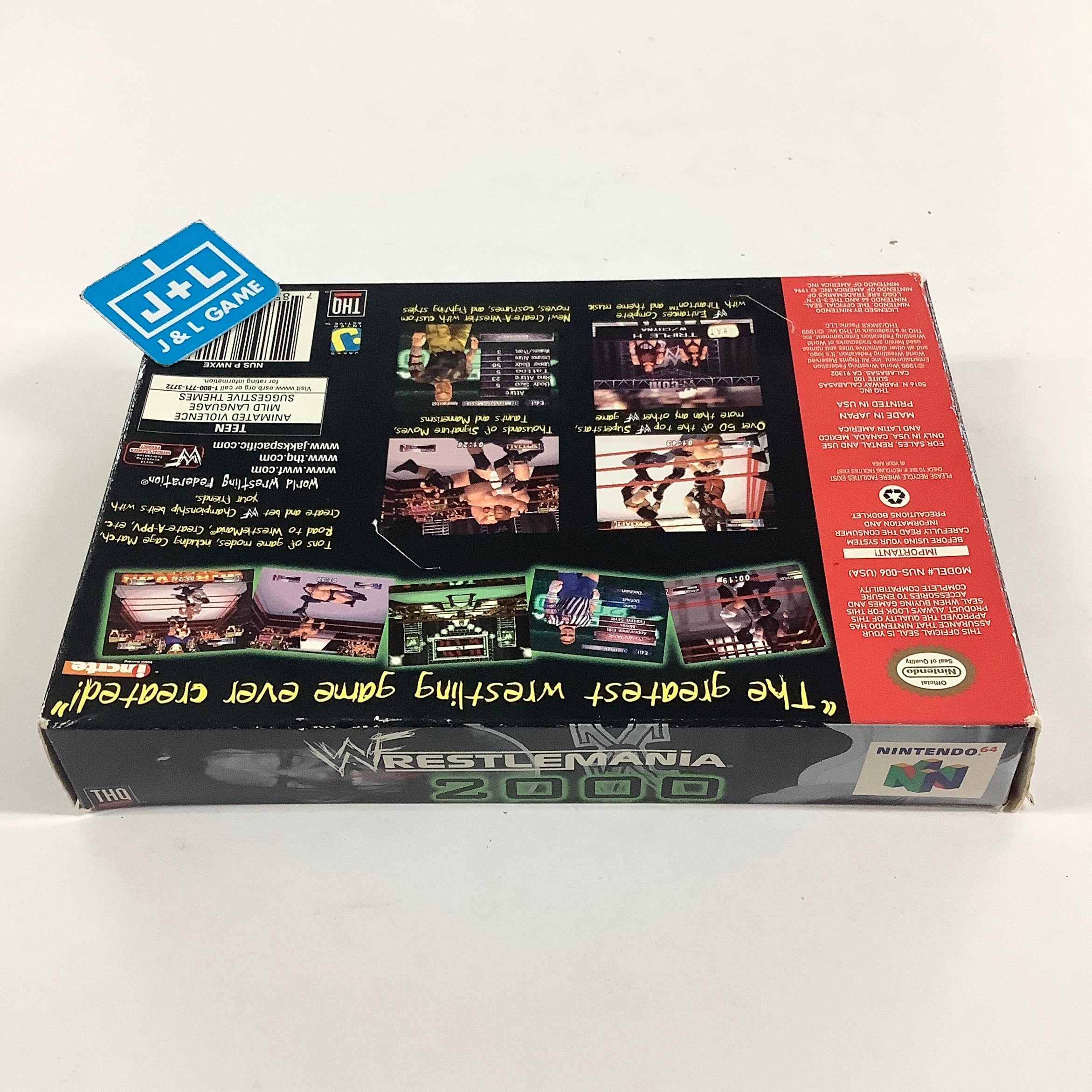 WWF WrestleMania 2000 - (N64) Nintendo 64 [Pre-Owned]