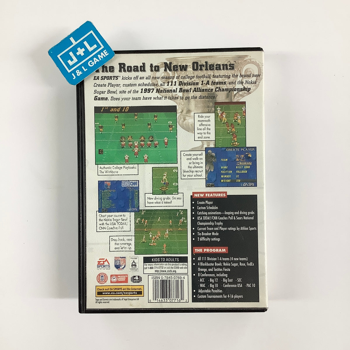 College Football USA 97 - (SG) SEGA Genesis [Pre-Owned] Video Games EA Sports