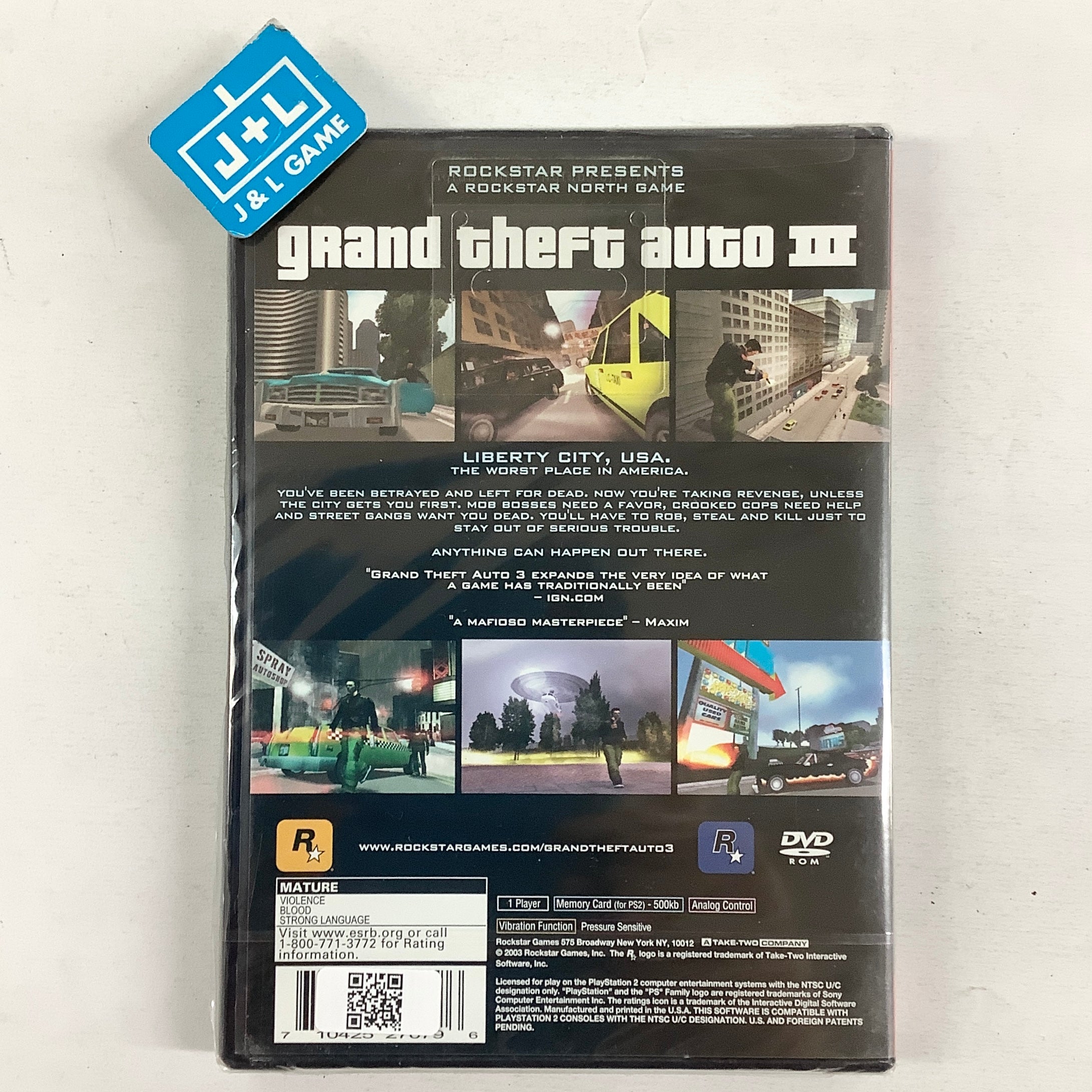 Grand Theft Auto III (Greatest Hits) - (PS2) PlayStation 2 Video Games Rockstar Games