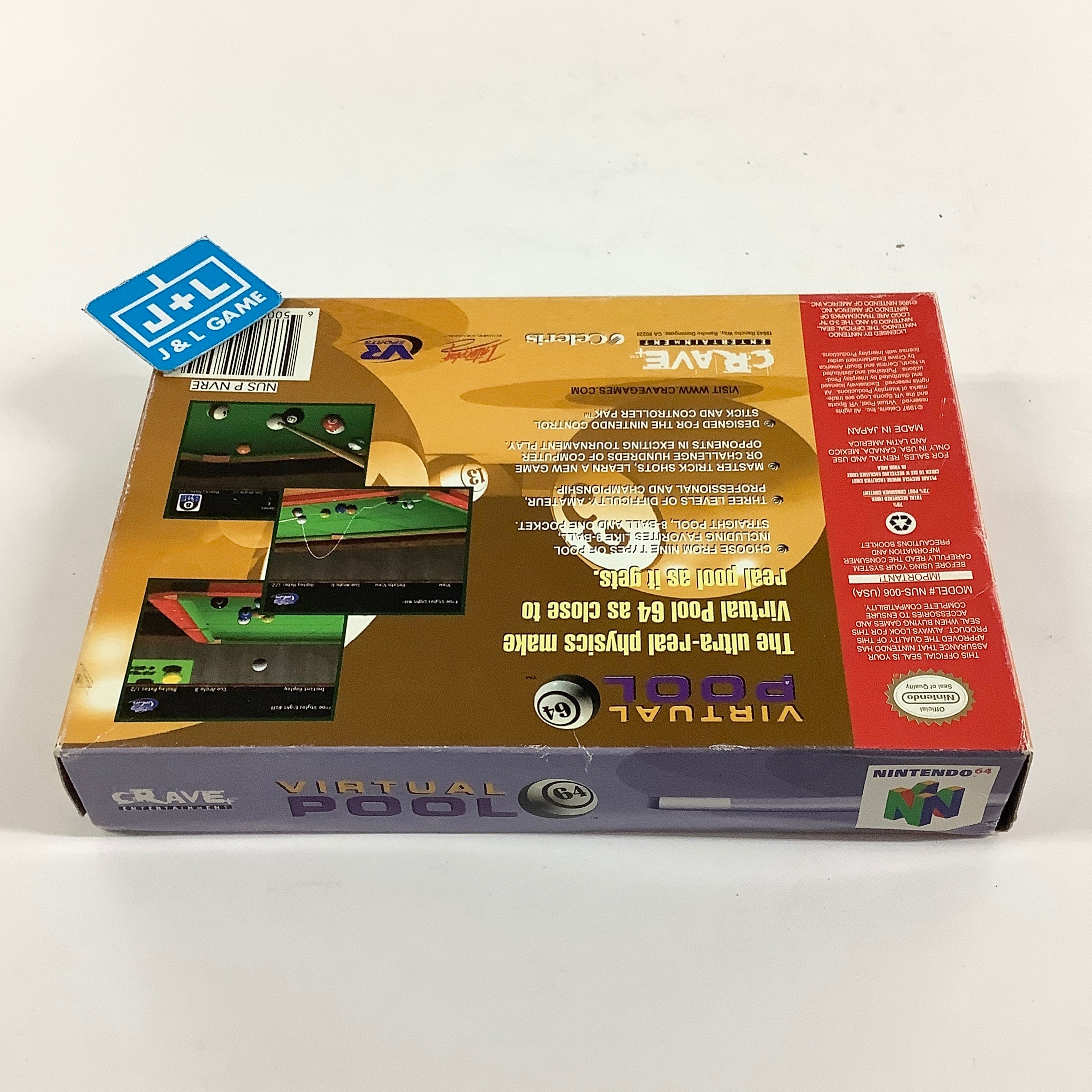 Virtual Pool 64 - (N64) Nintendo 64 [Pre-Owned] Video Games Crave