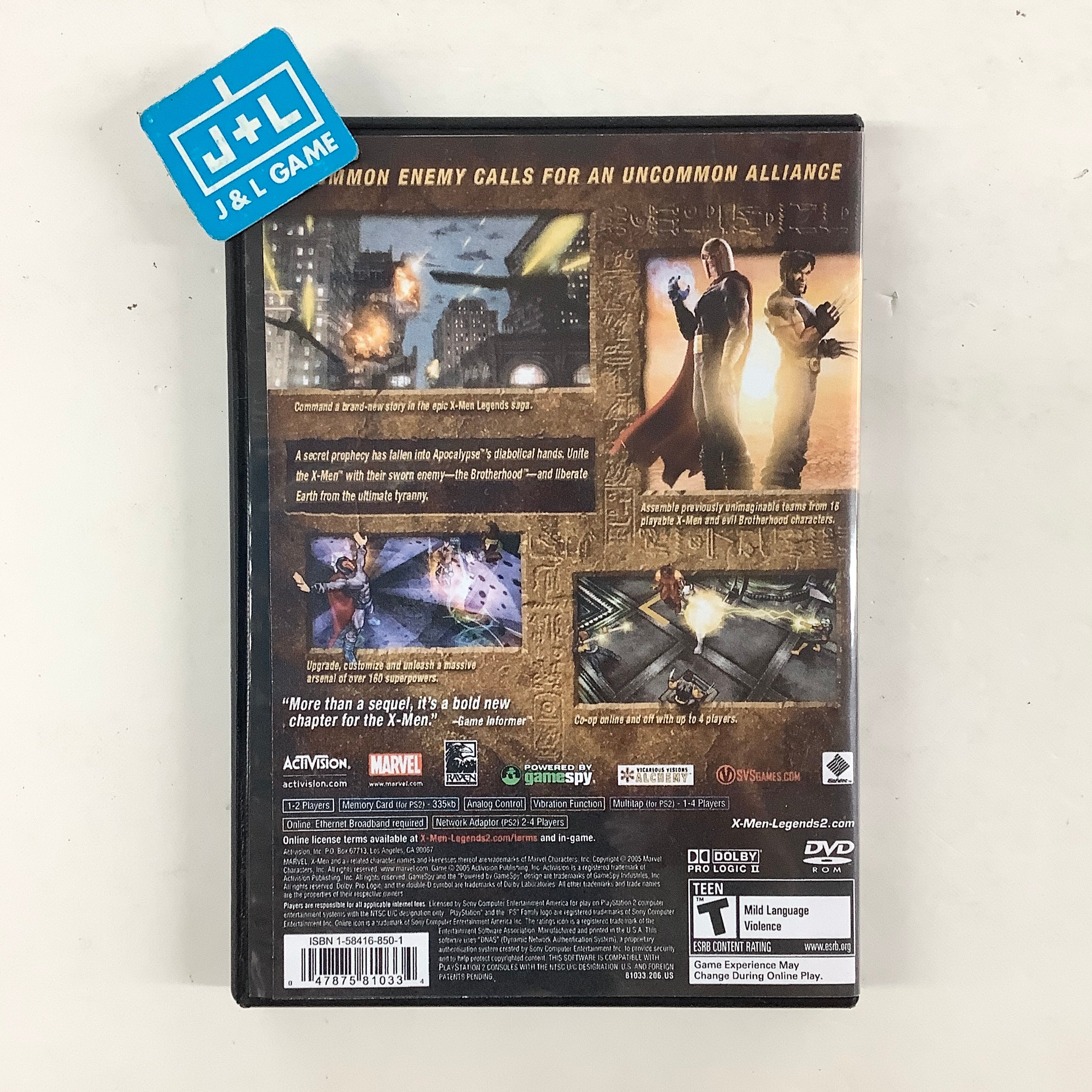 X-Men Legends II: Rise of Apocalypse - (PS2) PlayStation 2 [Pre-Owned] Video Games Activision