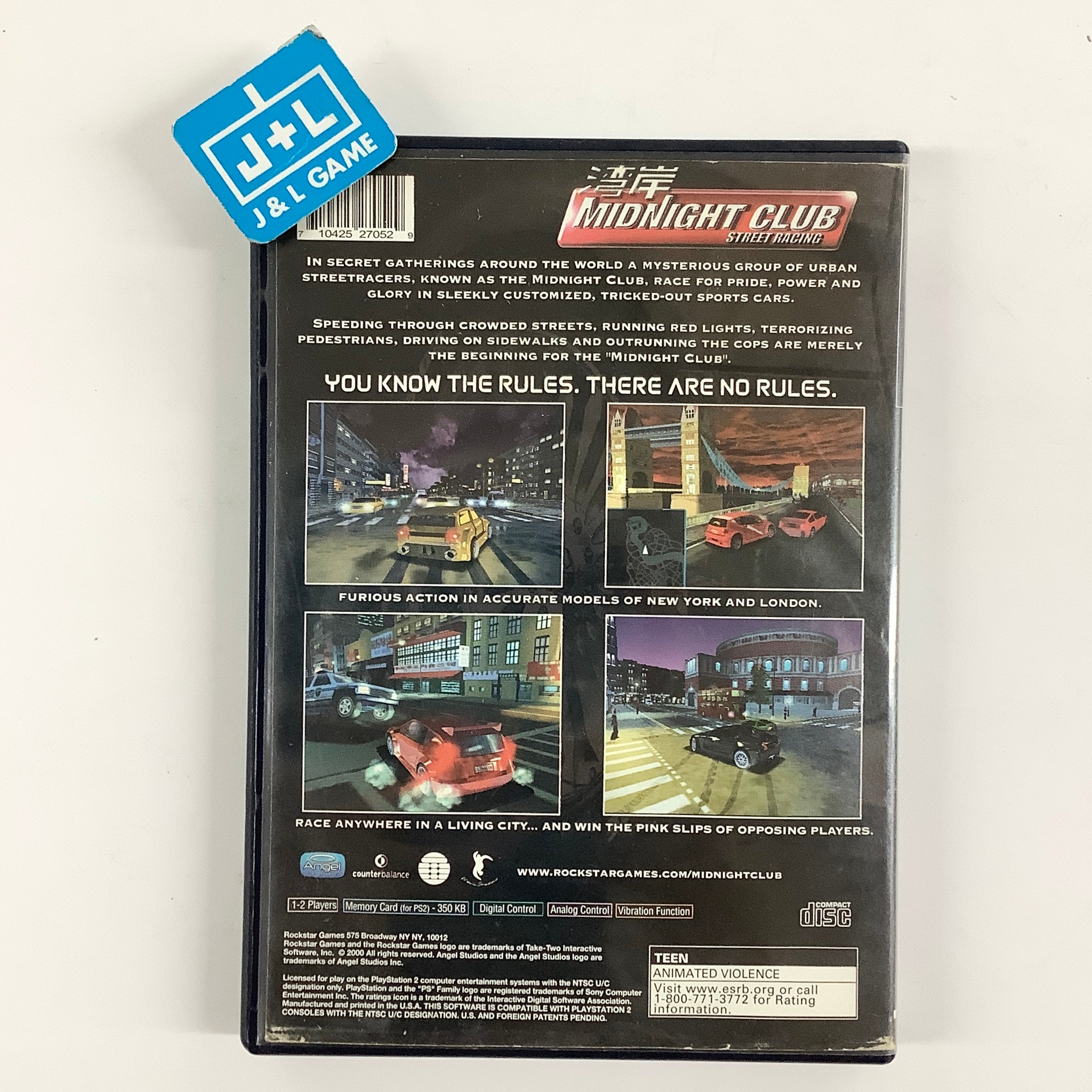 Midnight Club: Street Racing - (PS2) PlayStation 2 [Pre-Owned] Video Games Rockstar Games