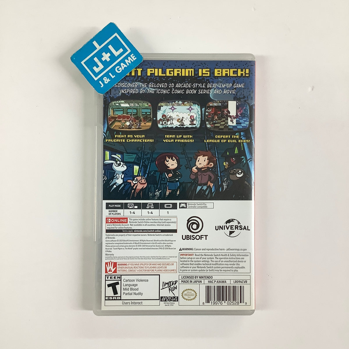 Scott Pilgrim vs The World: The Game Complete Edition (Alt. Cover) (Limited Run #094) - (NSW) Nintendo Switch [Pre-Owned] Video Games Limited Run Games