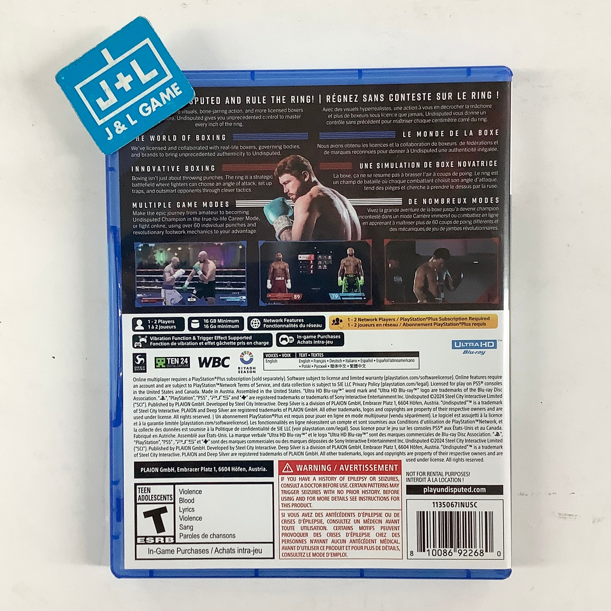 Undisputed - (PS5) PlayStation 5 [Pre-Owned] Video Games Deep Silver