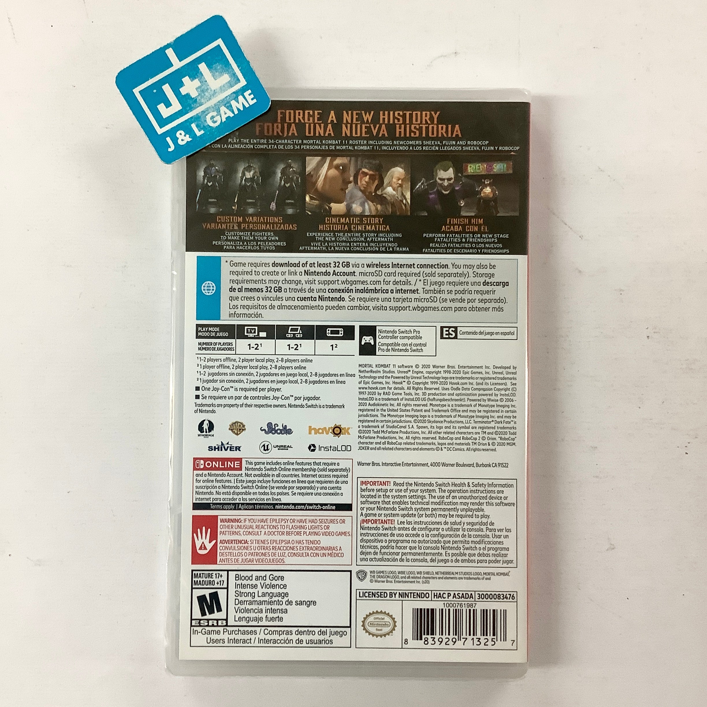 Mortal Kombat 11: Aftermath Kollection (No Game Card) - (NSW) Nintendo Switch Video Games Warner Bros. Interactive Entertainment   
