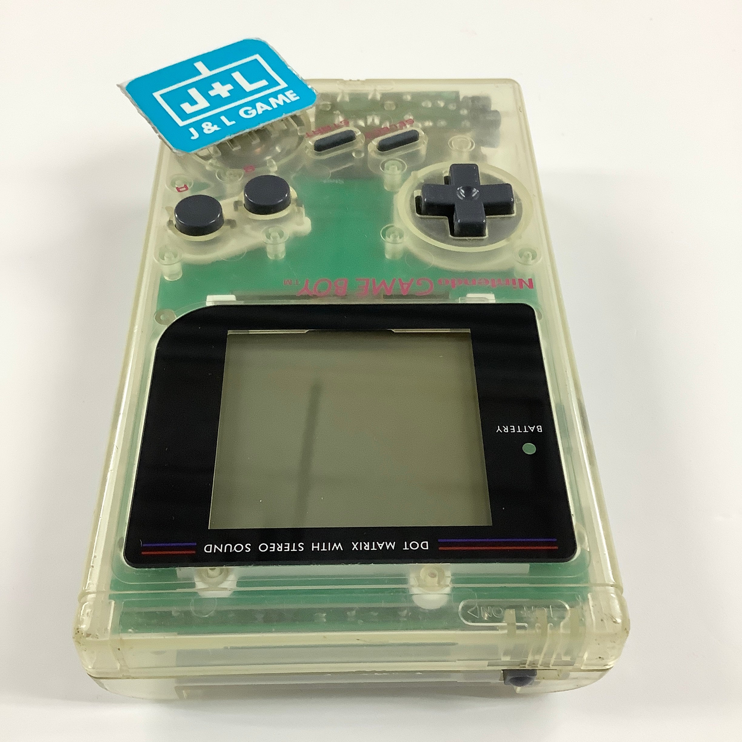 Nintendo Game Boy (Clear With Old Backlight) - (GB) Game Boy [Pre-Owned]