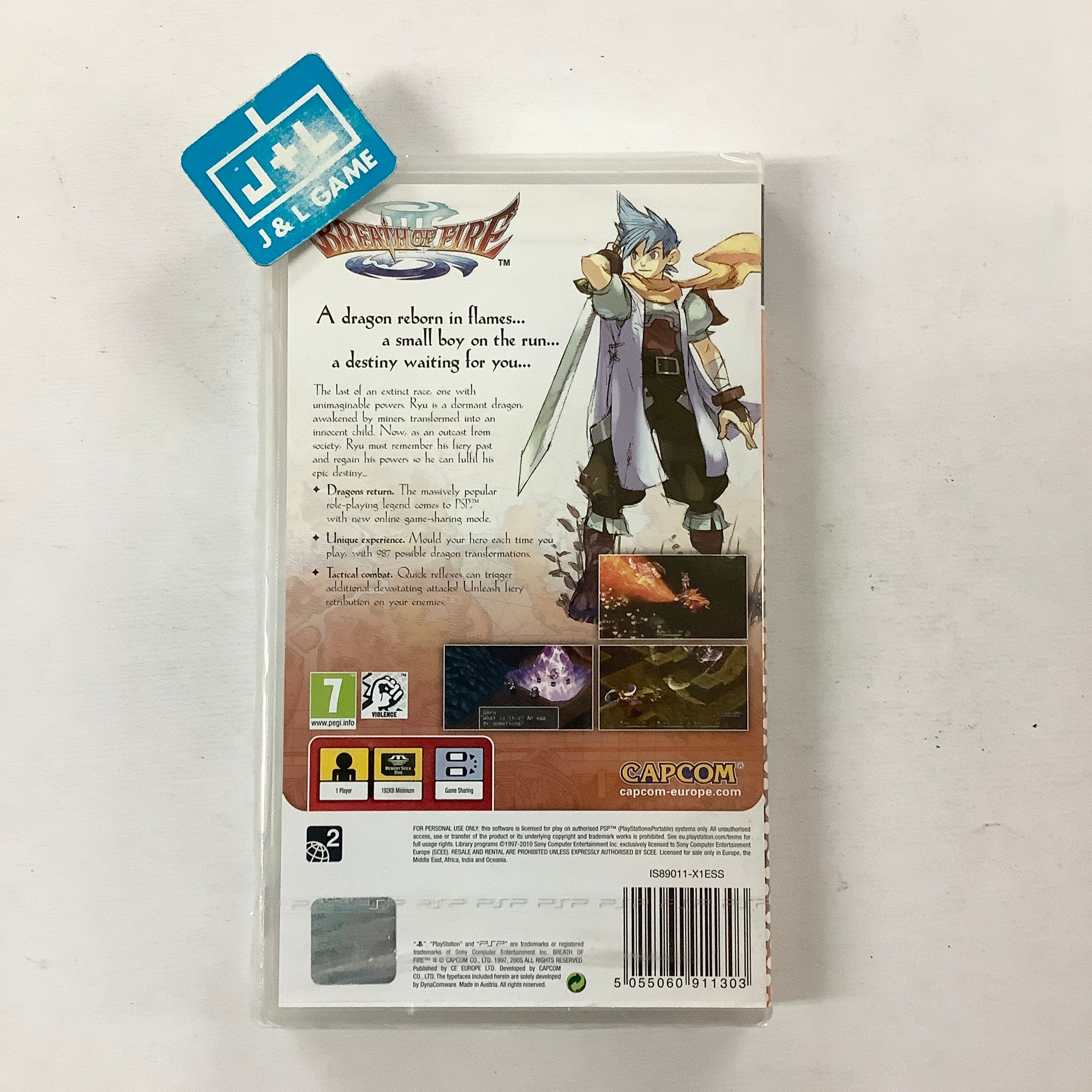 Breath Of Fire III Sur Sony PSP - Jeu Complet Action Aventure Capcom