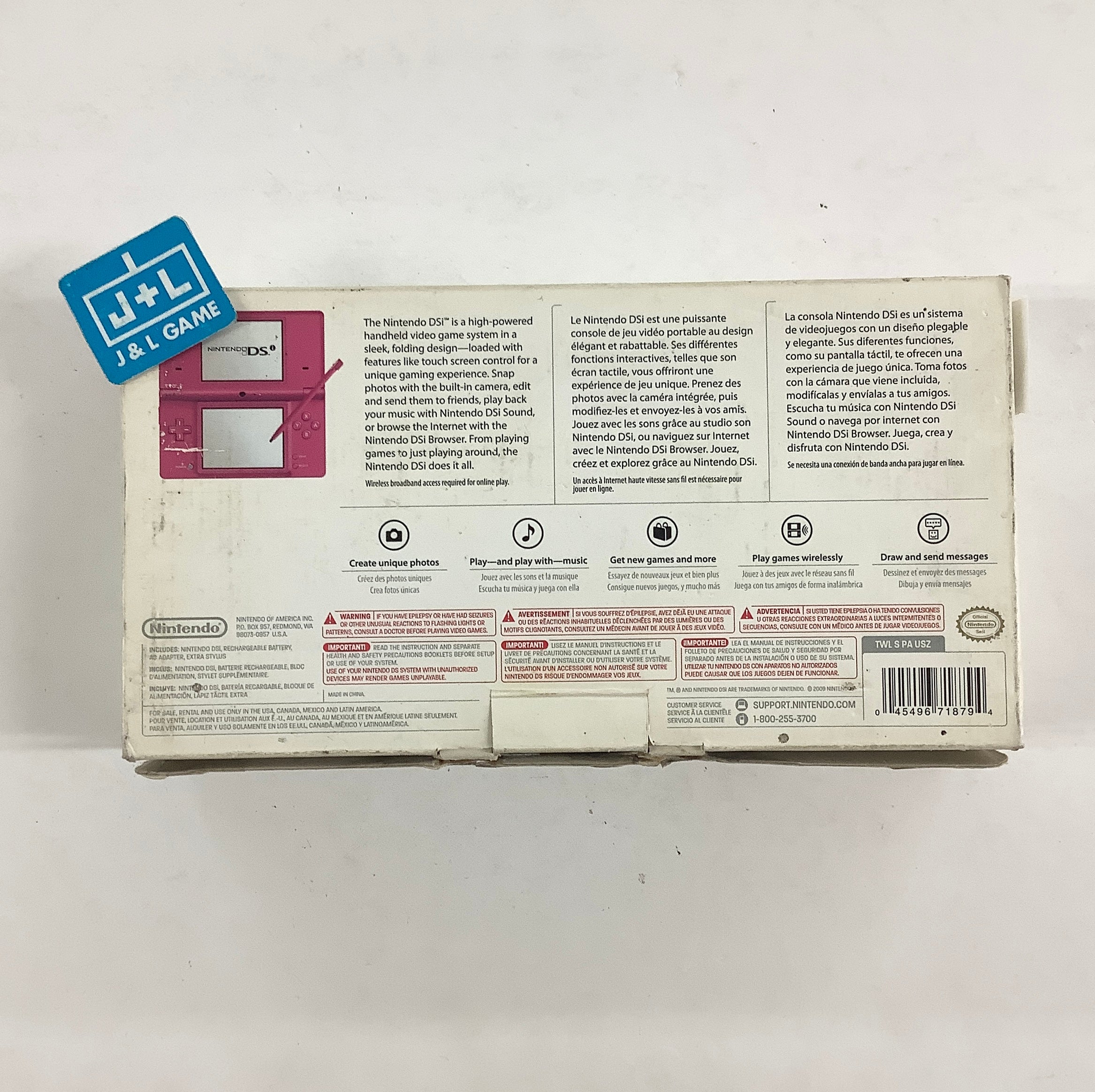 Nintendo DSi Console (Pink) - (NDS) Nintendo DS (Pre-Owned) Consoles Nintendo