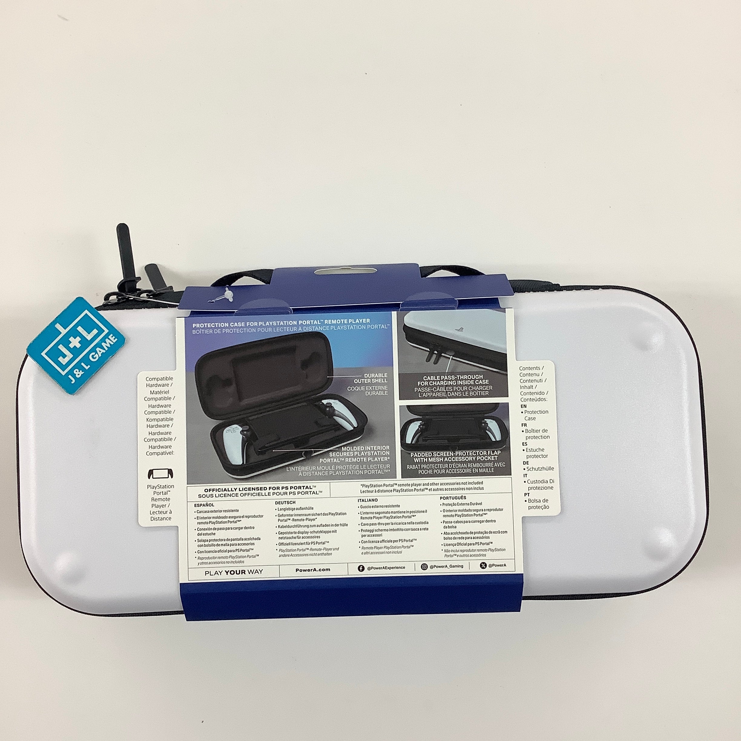 PowerA PlayStation Portal Remote Player Hard Shell Case (White) - (PS5) PlayStation 5 Video Games PowerA