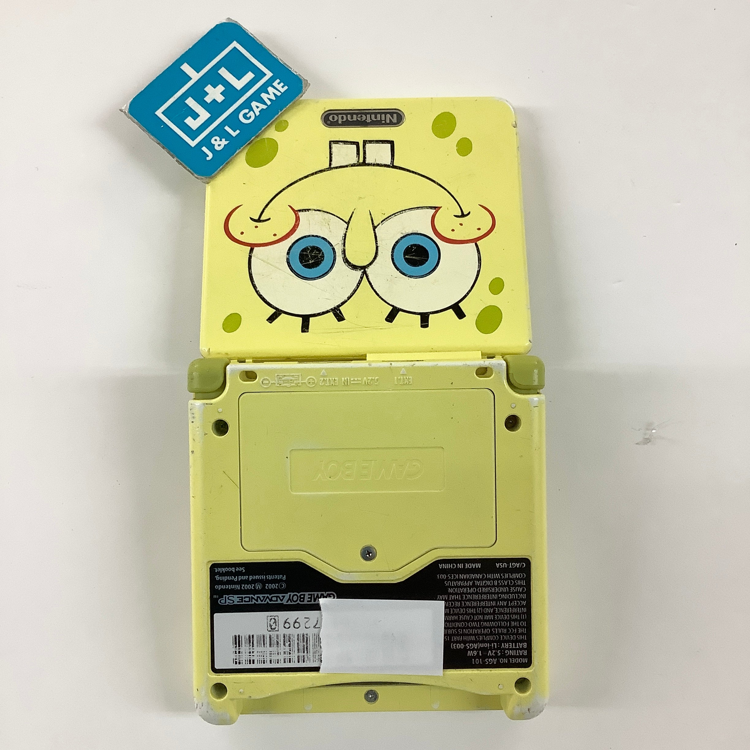 Nintendo Game Boy Advance SP Console AGS - 101 (SpongeBob SquarePants) - (GBA) Game Boy Advance SP [Pre-Owned] Consoles Nintendo