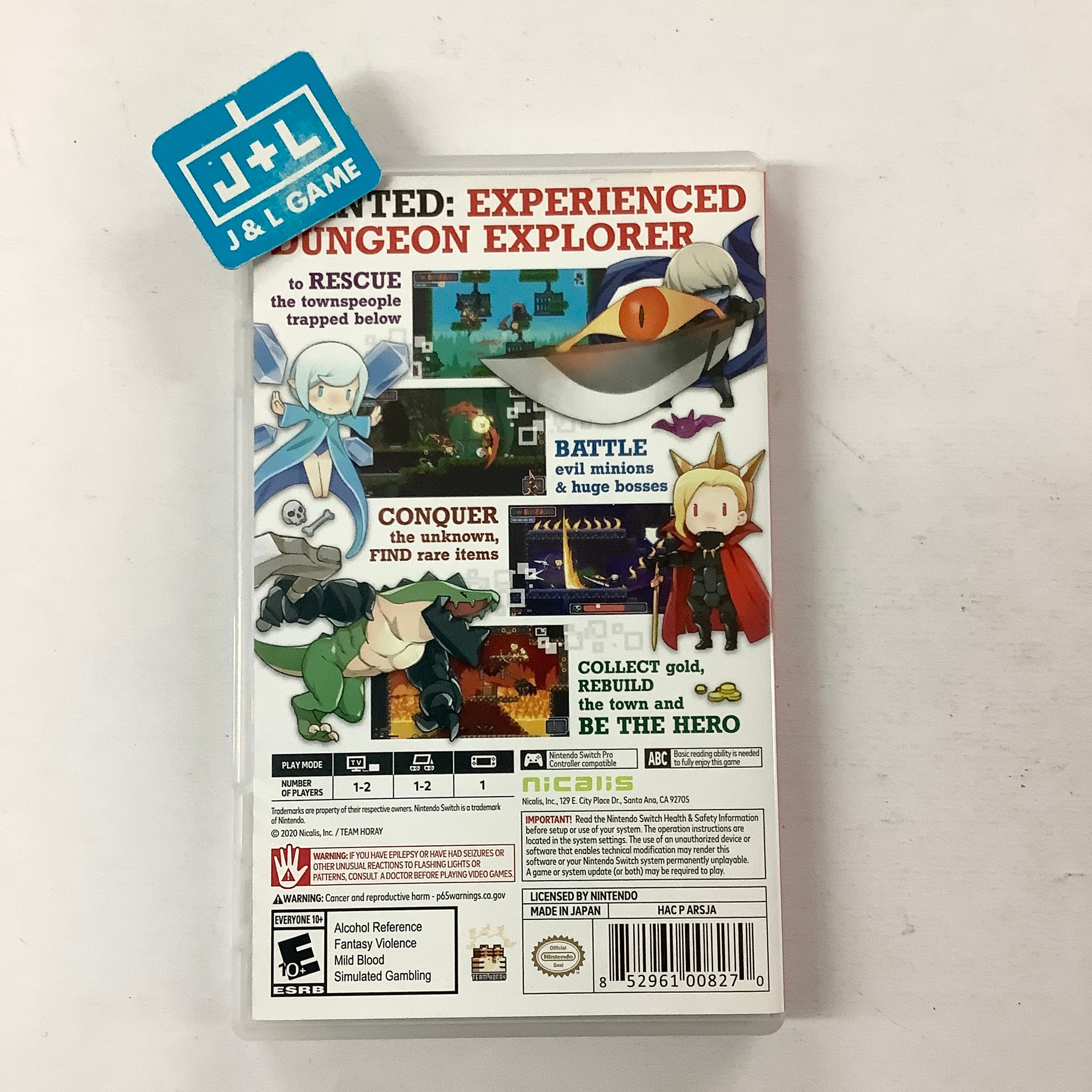 Dungreed - (NSW) Nintendo Switch [Pre-Owned] Video Games Nicalis   