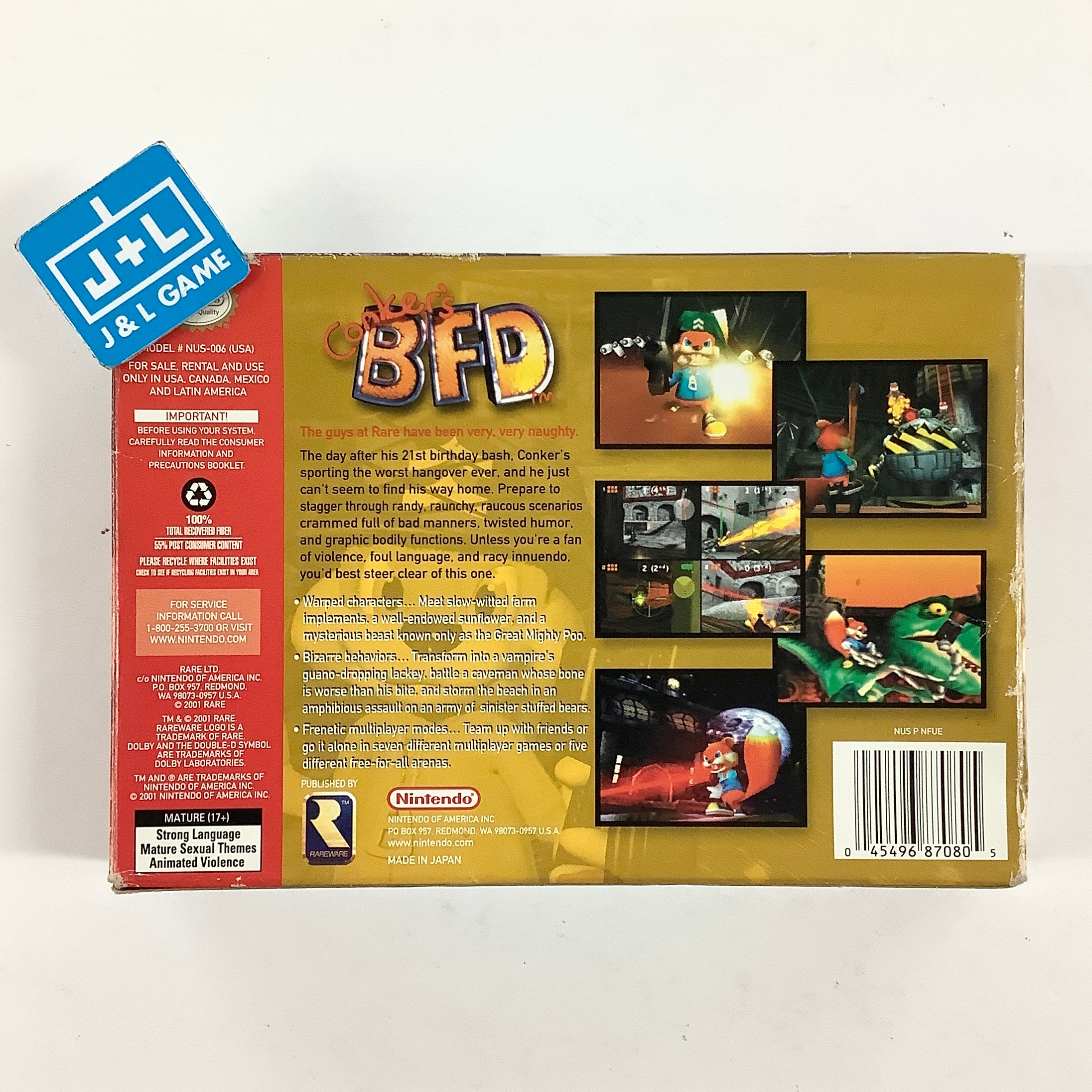 Conker's Bad Fur Day - (N64) Nintendo 64 [Pre-Owned]