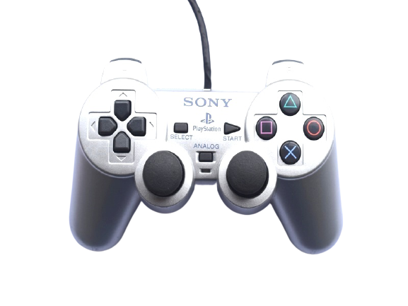 Sony DualShock 2 Controller (Silver) - (PS2) PlayStation 2 [Pre-Owned] Accessories Sony