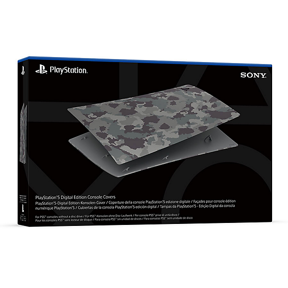 Sony PlayStation 5 Digtal Console Cover (Gray Camoflauge) - (PS5) Playstation 5 Accessories J&L Video Games New York City   