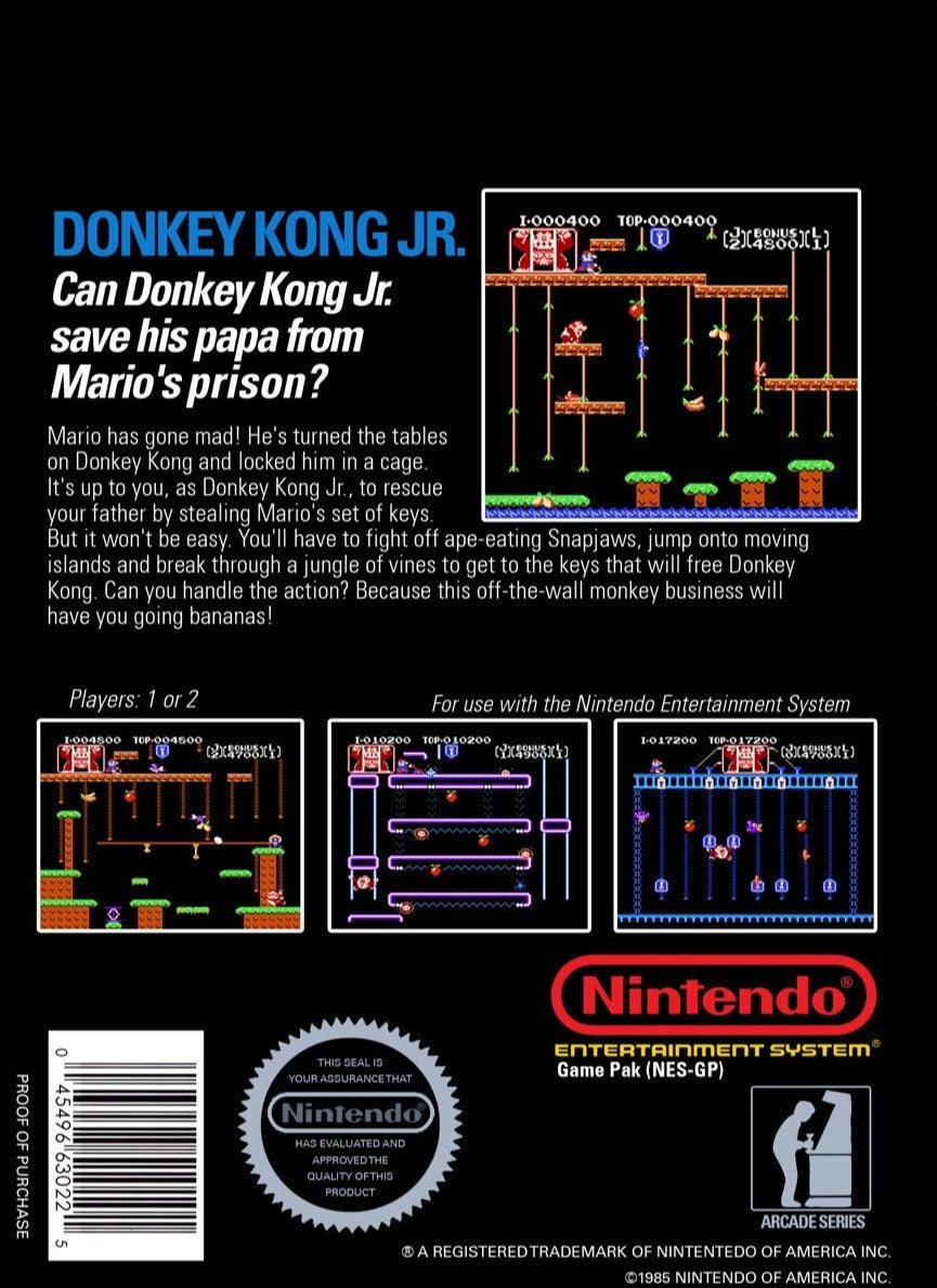 Donkey Kong Jr. - (NES) Nintendo Entertainment System [Pre-Owned] Video Games Nintendo   