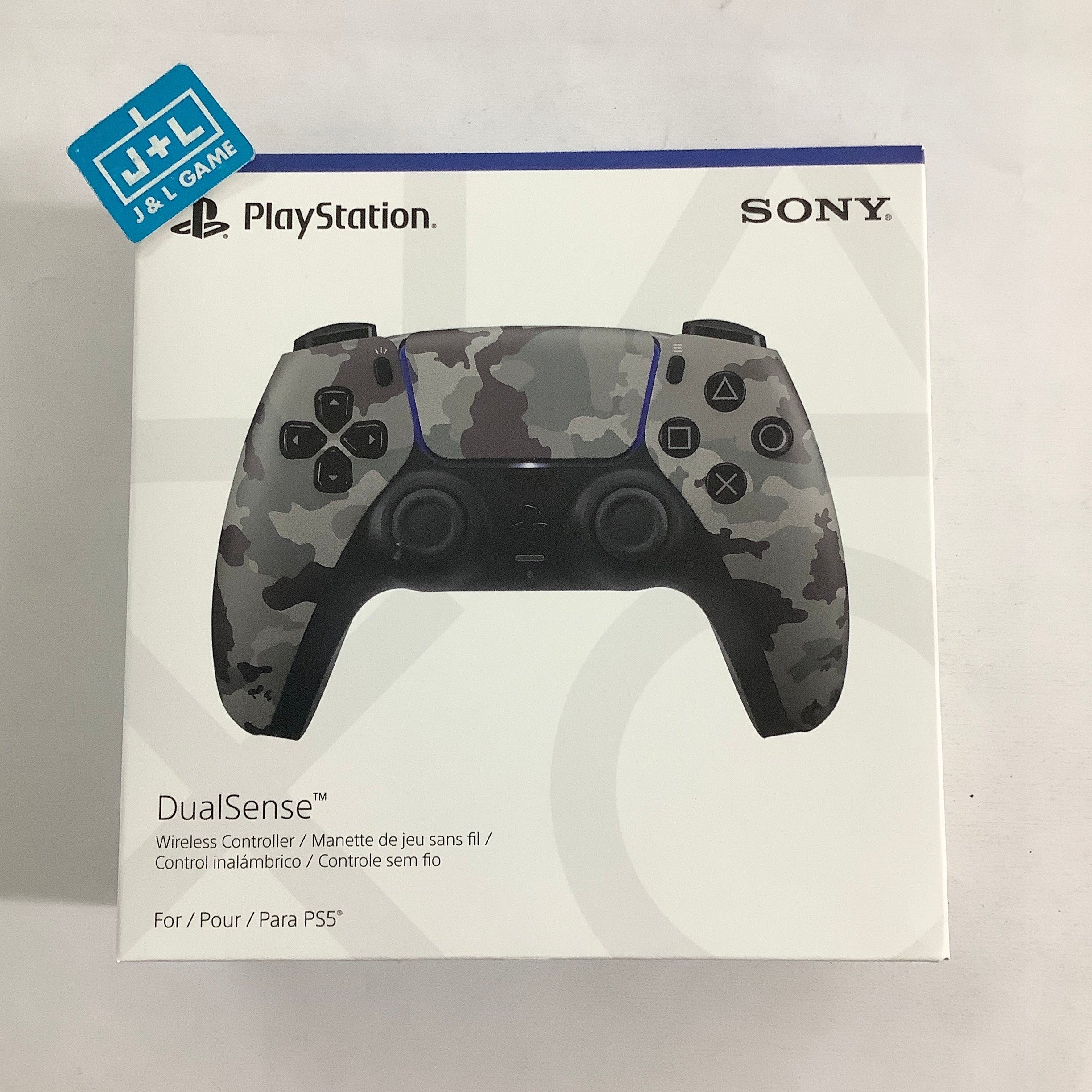 SONY PlayStation 5 DualSense Wireless Controller (Gray Camouflage) - (PS5) PlayStation 5 (Canadian Import) Accessories PlayStation