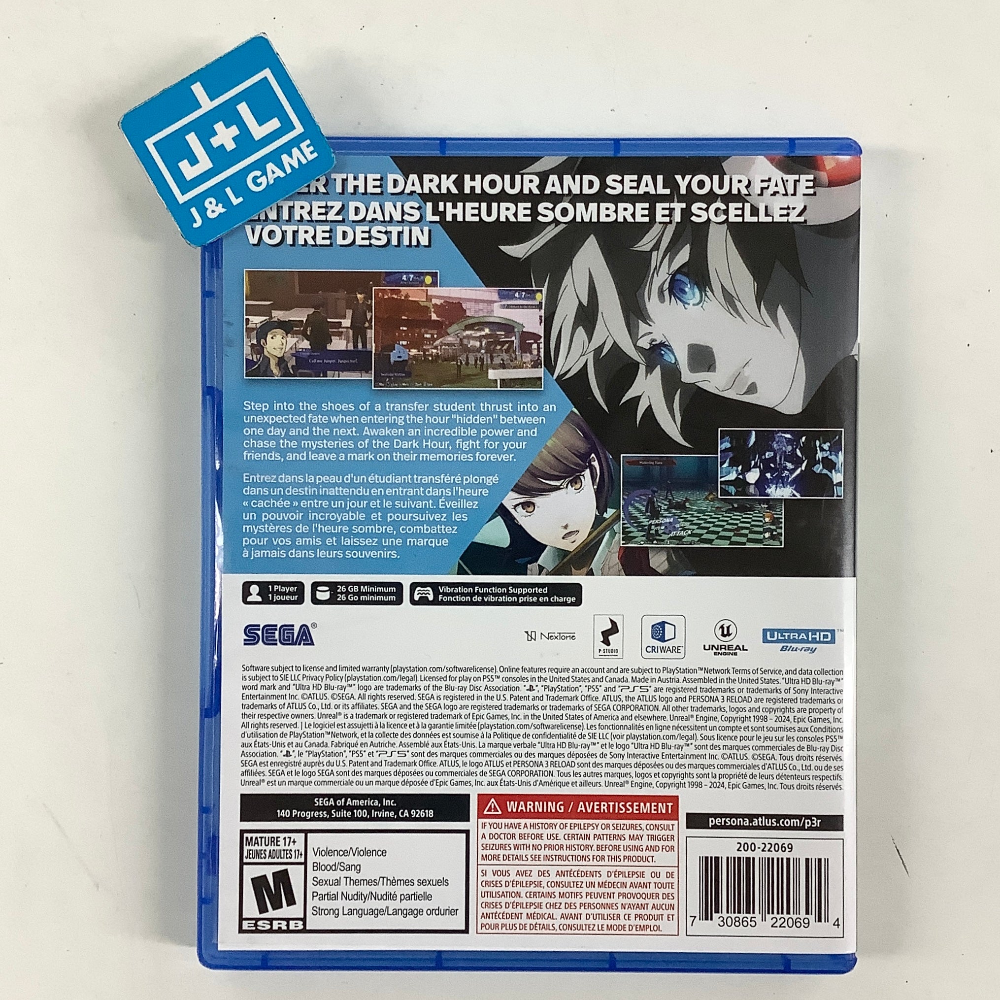 Persona 3 Reload (Aigis Edition) - (PS5) PlayStation 5 [Pre-Owned] Video Games SEGA