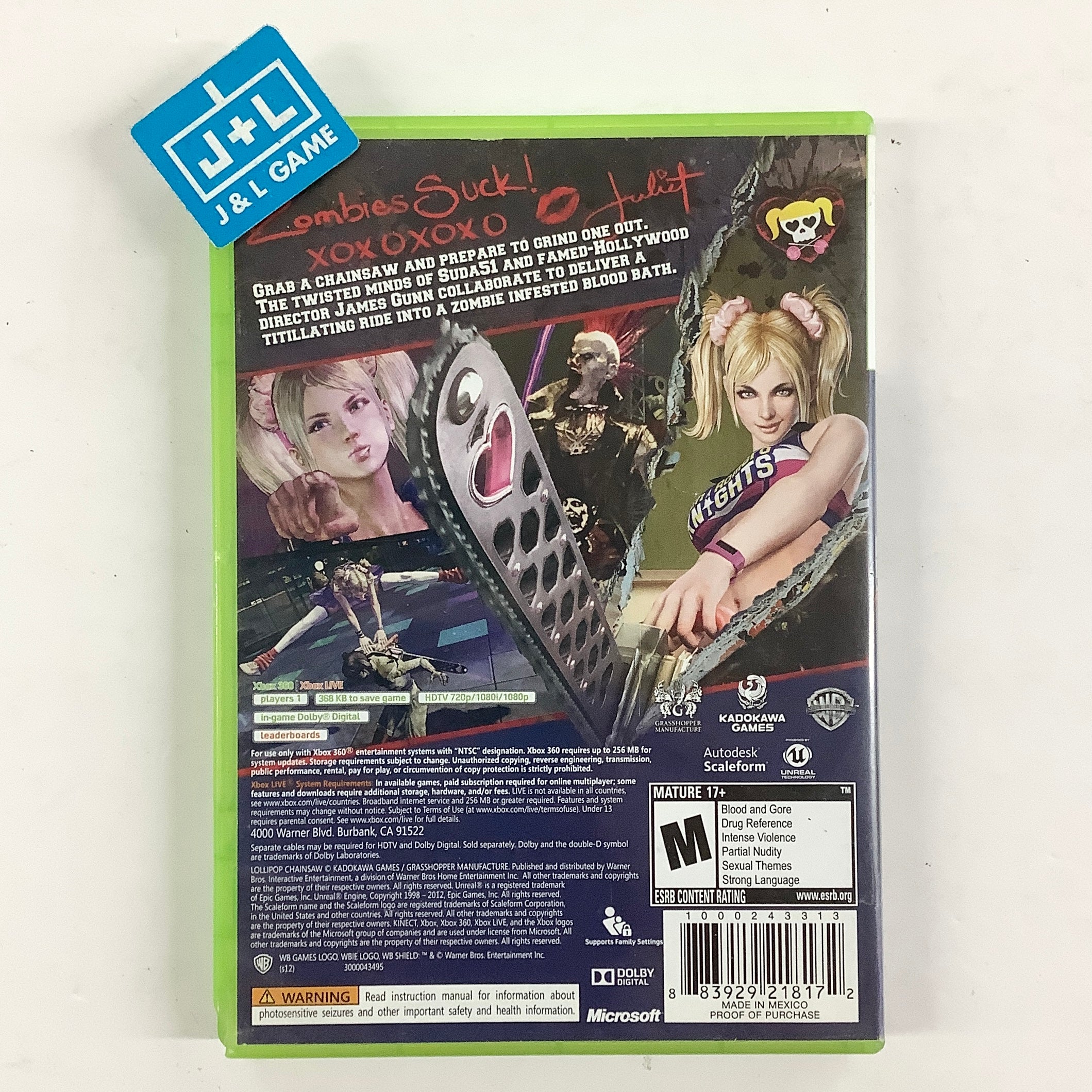Lollipop Chainsaw - Xbox 360 [Pre-Owned] Video Games Warner Bros. Interactive Entertainment