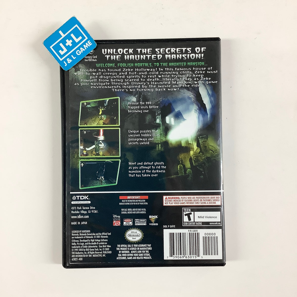 Haunted Mansion - (GC) Nintendo GameCube [Pre-Owned]