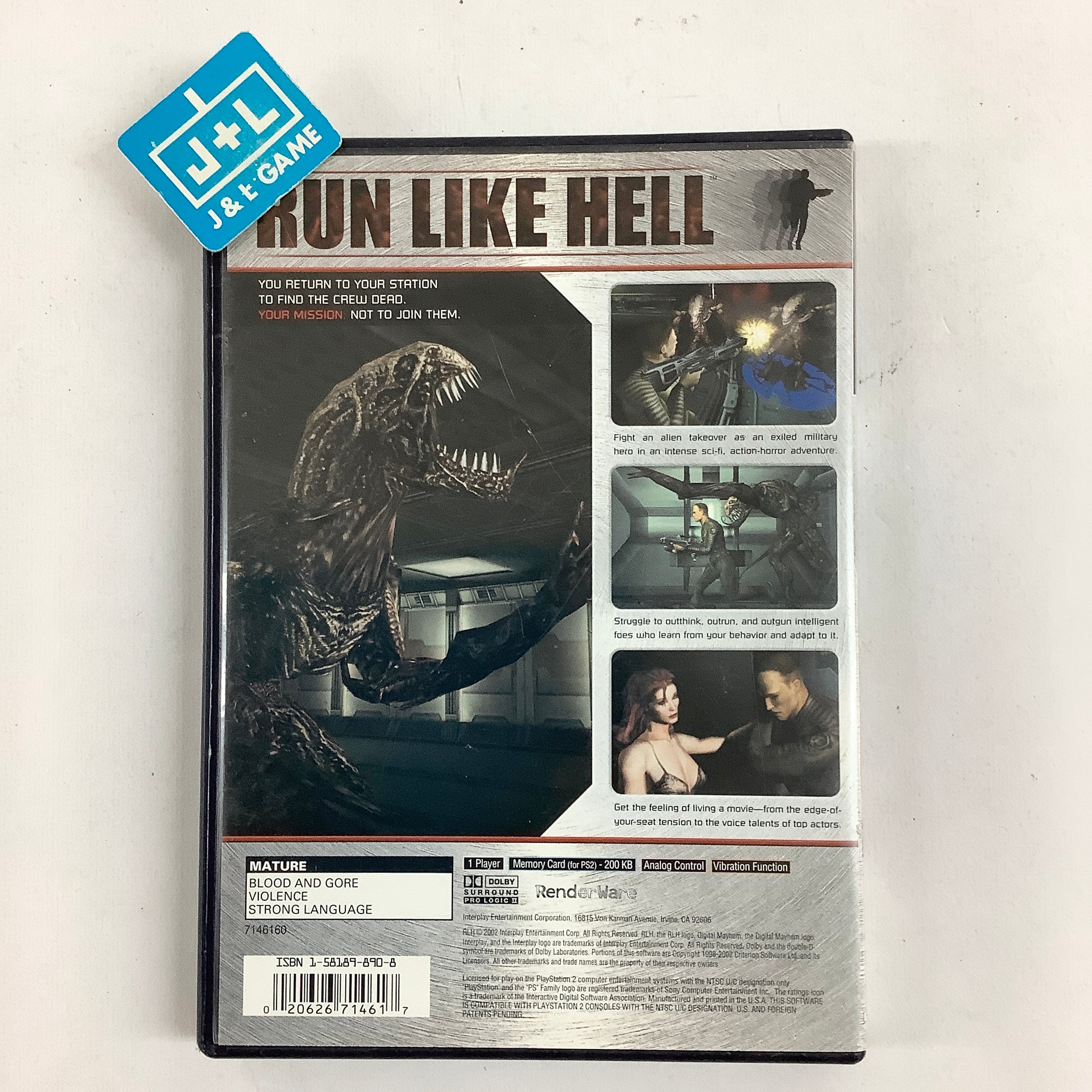 RLH: Run Like Hell - (PS2) PlayStation 2 [Pre-Owned] | J&L Game