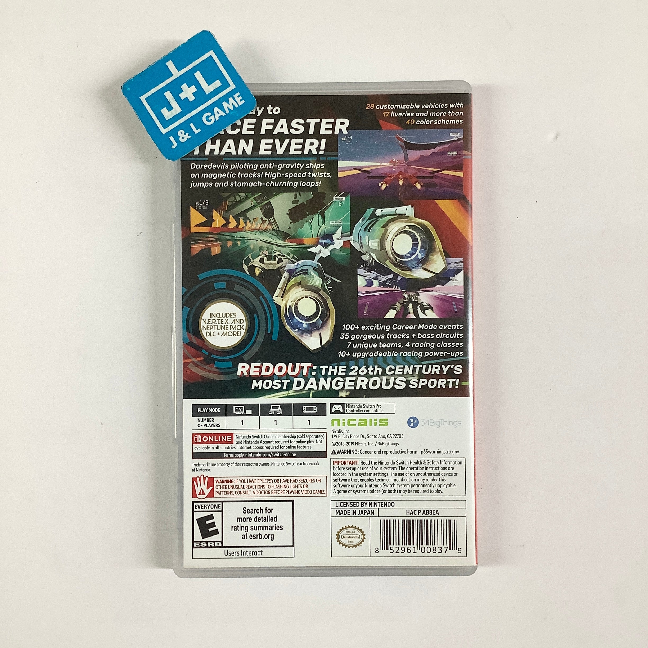 Redout - Nintendo Switch [Pre-Owned]