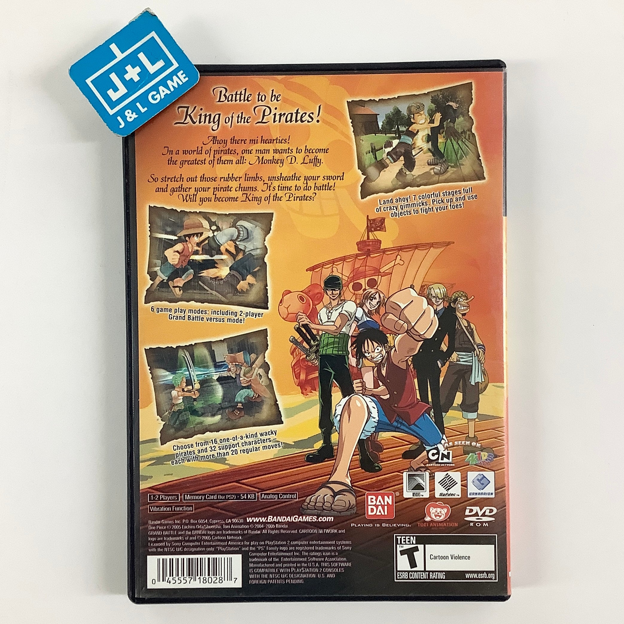 One Piece Grand Battle - (PS2) PlayStation 2 [Pre-Owned] Video Games Bandai Interactive