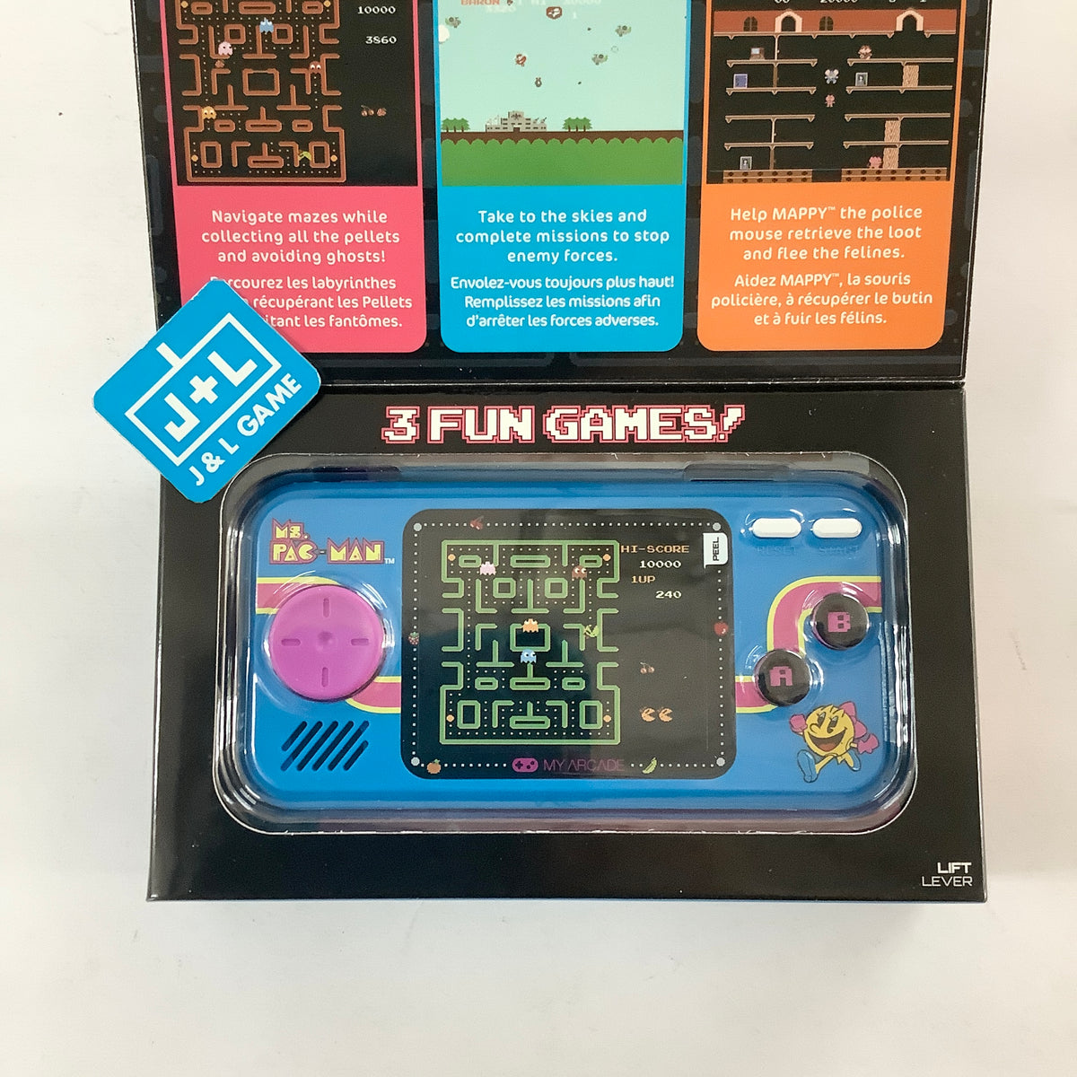 Console rétrogaming My Arcade Pocket Player Ms.Pac-Man DGUNL-3242 - Console rétrogaming - Achat & prix Console rétrogaming My Arcade Pocket Player Ms.Pac-Man DGUNL-3242 - Console rétrogaming - Achat & prix