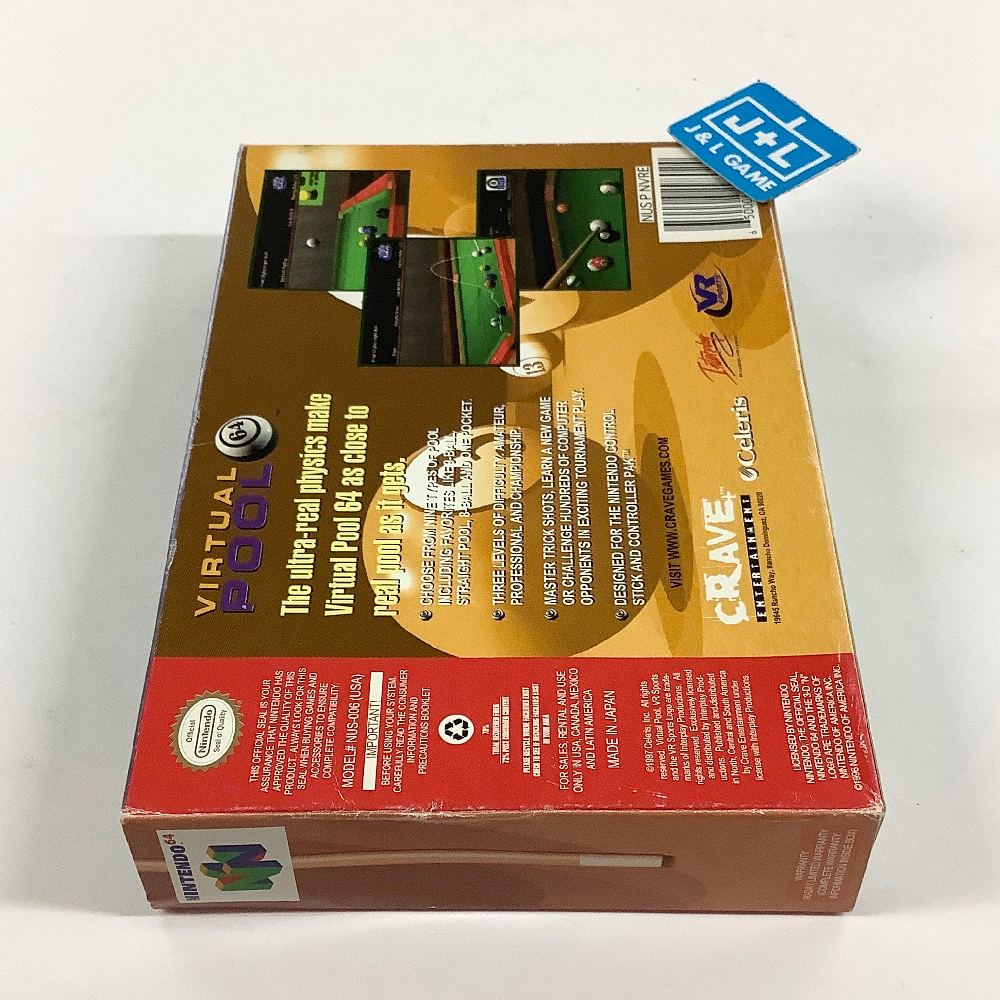 Virtual Pool 64 - (N64) Nintendo 64 [Pre-Owned] Video Games Crave