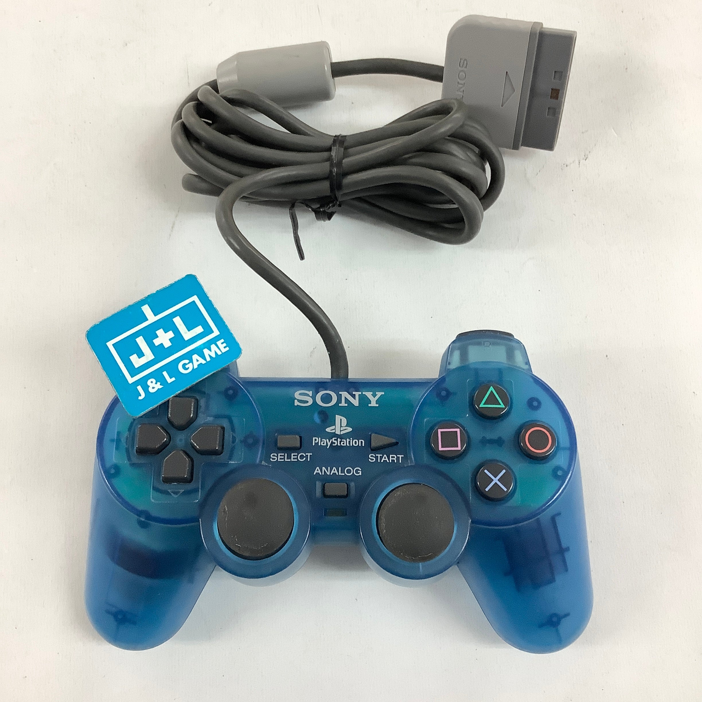 Sony Playstation Dual Analog Controller (Clear Blue) - (PS1) PlayStation 1 [Pre-Owned] Accessories Sony