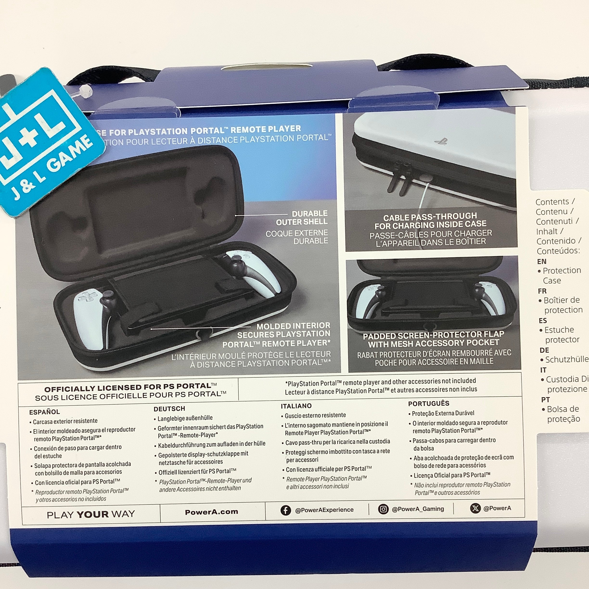 PowerA PlayStation Portal Remote Player Hard Shell Case (White) - (PS5) PlayStation 5 Video Games PowerA