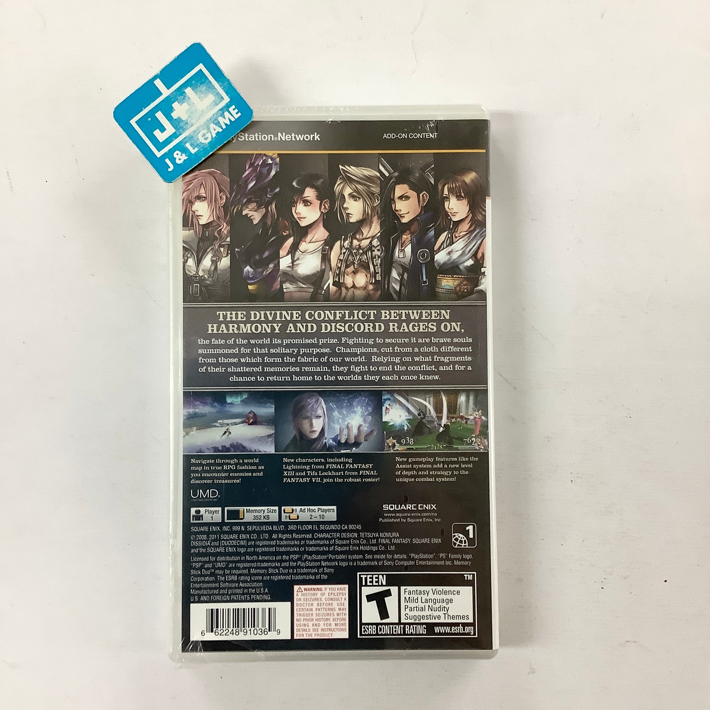 Dissidia 012: Duodecim Final Fantasy - SONY PSP Video Games Square Enix   