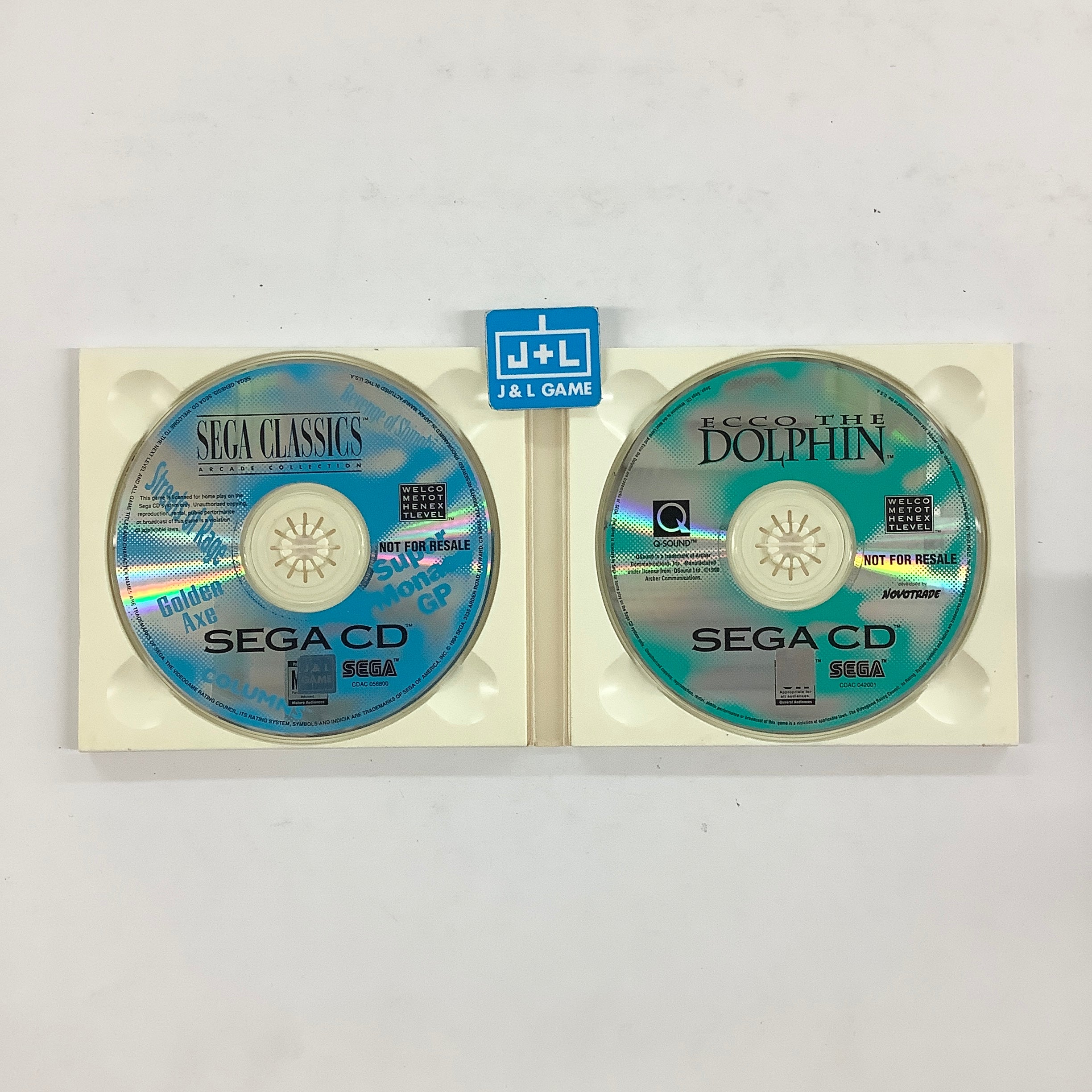 Ecco the Dolphin & Sega Classics Arcade Collection (Not for Resale) - (SCD) SEGA CD [Pre-Owned] Video Games Sega