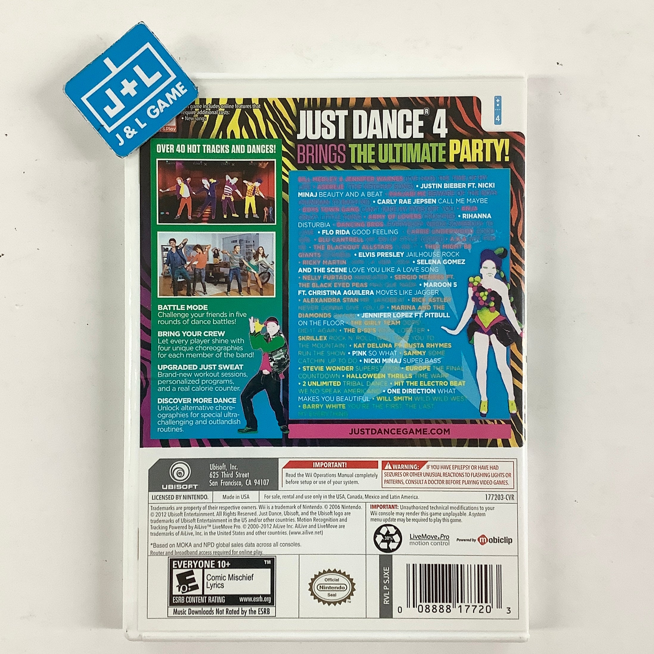 Just Dance 4 - Nintendo Wii [Pre-Owned] Video Games Ubisoft