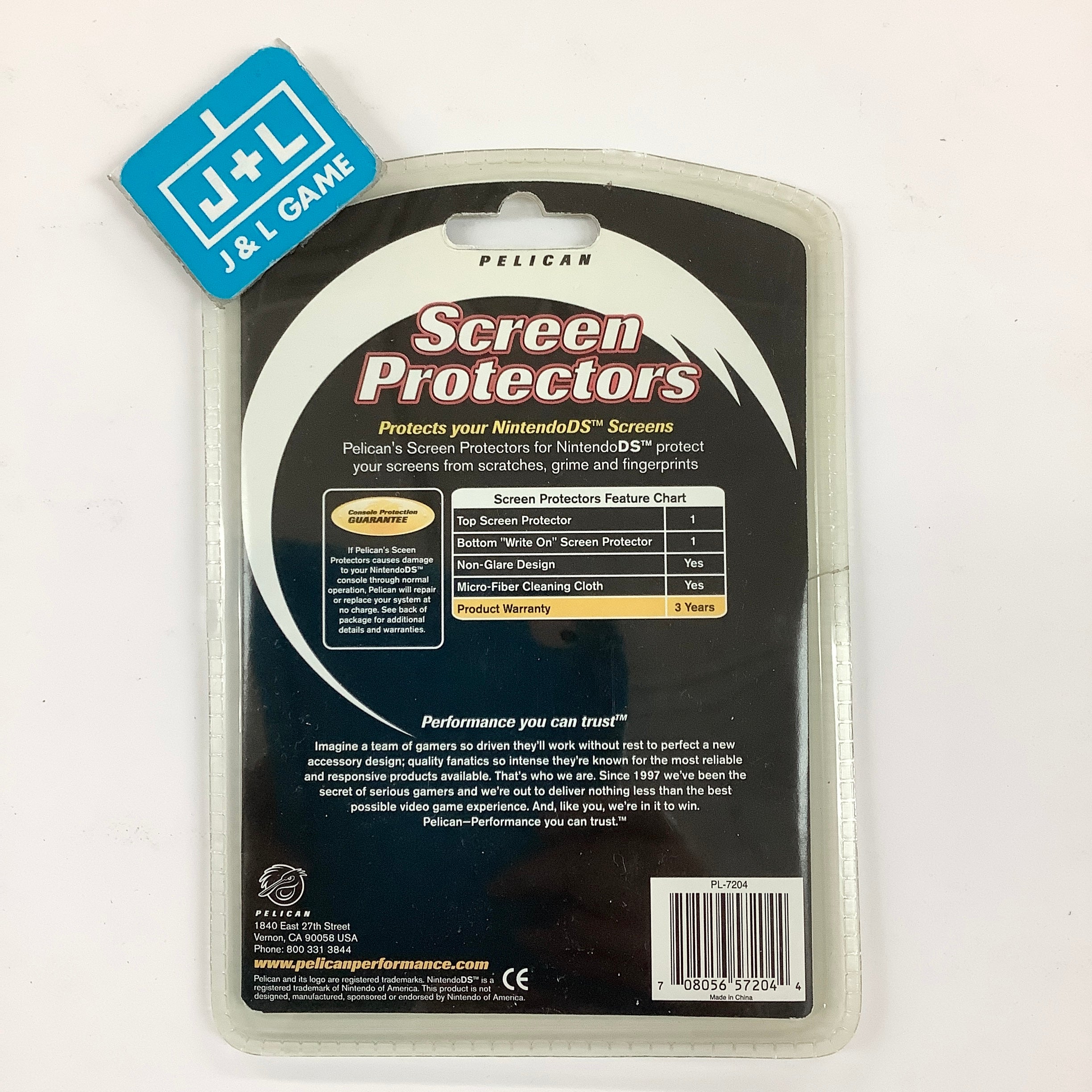 Pelican Nintendo DS Screen Protectors - (NDS) Nintendo DS Accessories J&L Video Games New York City