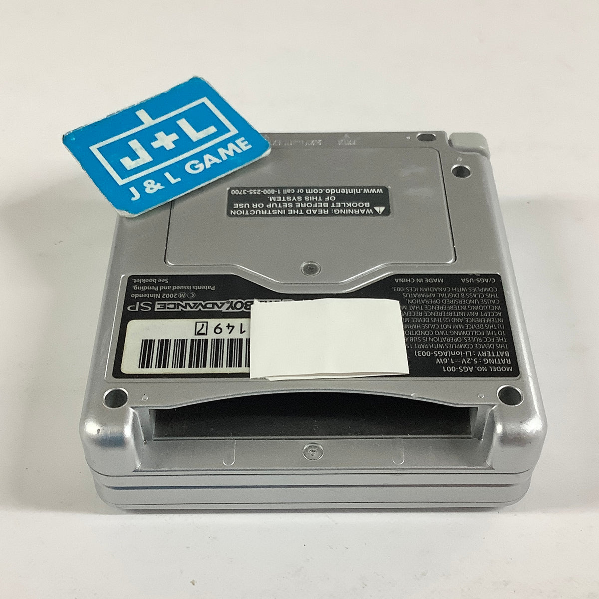 Nintendo Game Boy Advance SP Console AGS-001 (Silver) - (GBA) Game Boy Advance SP [Pre-Owned]
