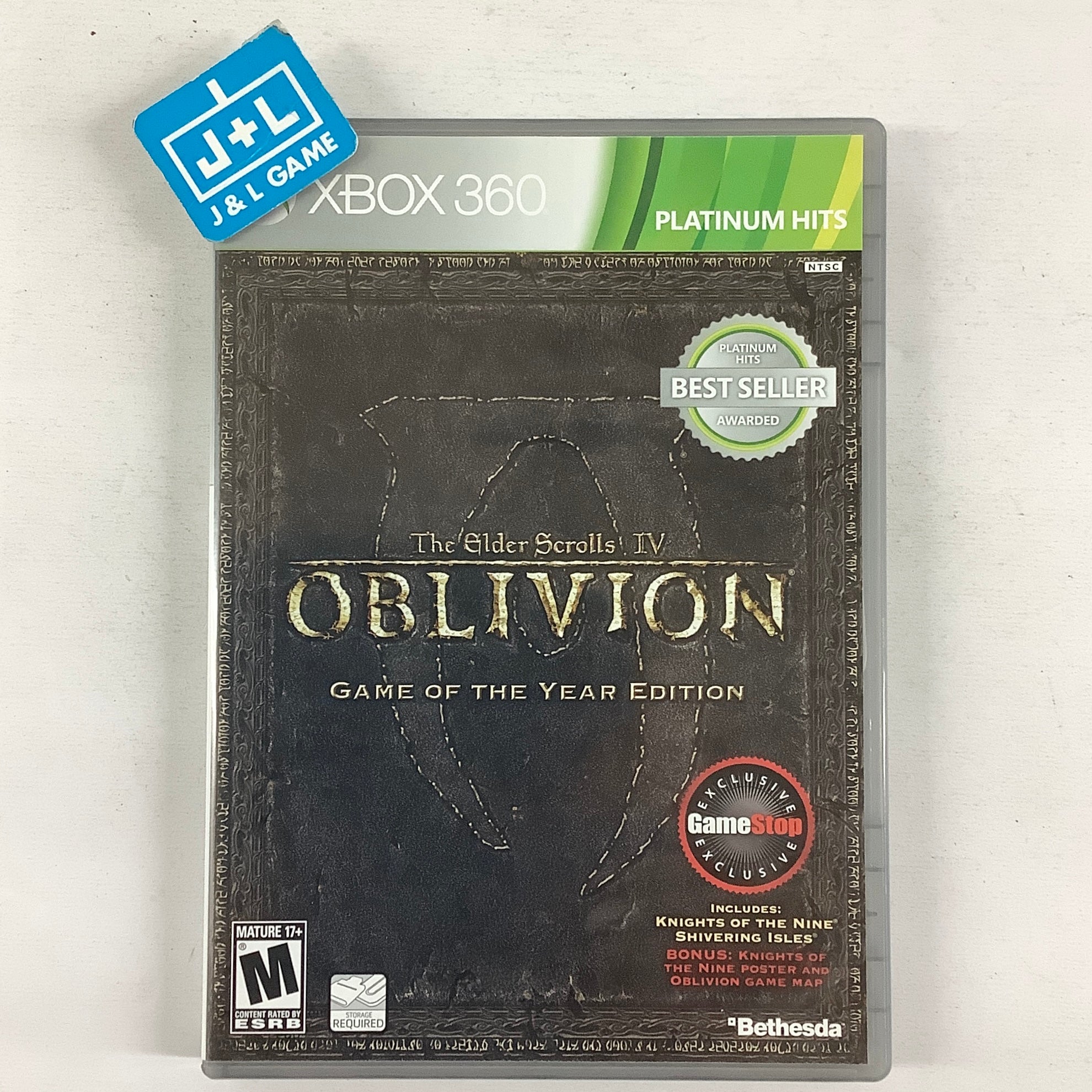 The Elder Scrolls IV: Oblivion - Game of the Year Edition (Platinum Hits) - Xbox 360 [Pre-Owned] Video Games 2K Games