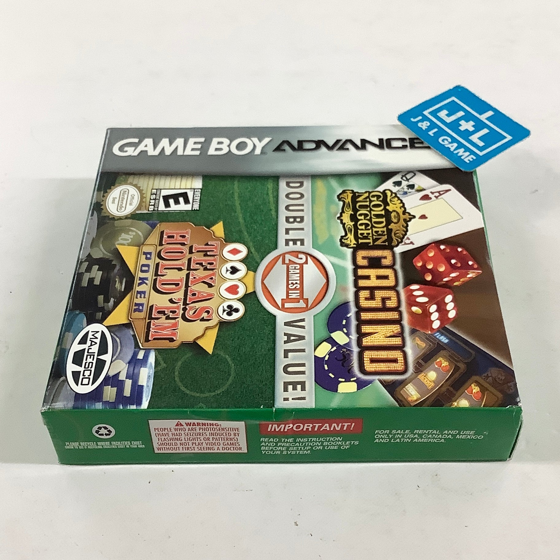 Golden Nugget Casino / Texas Hold 'Em Double Pack - (GBA) Game Boy Advance [Pre-Owned]