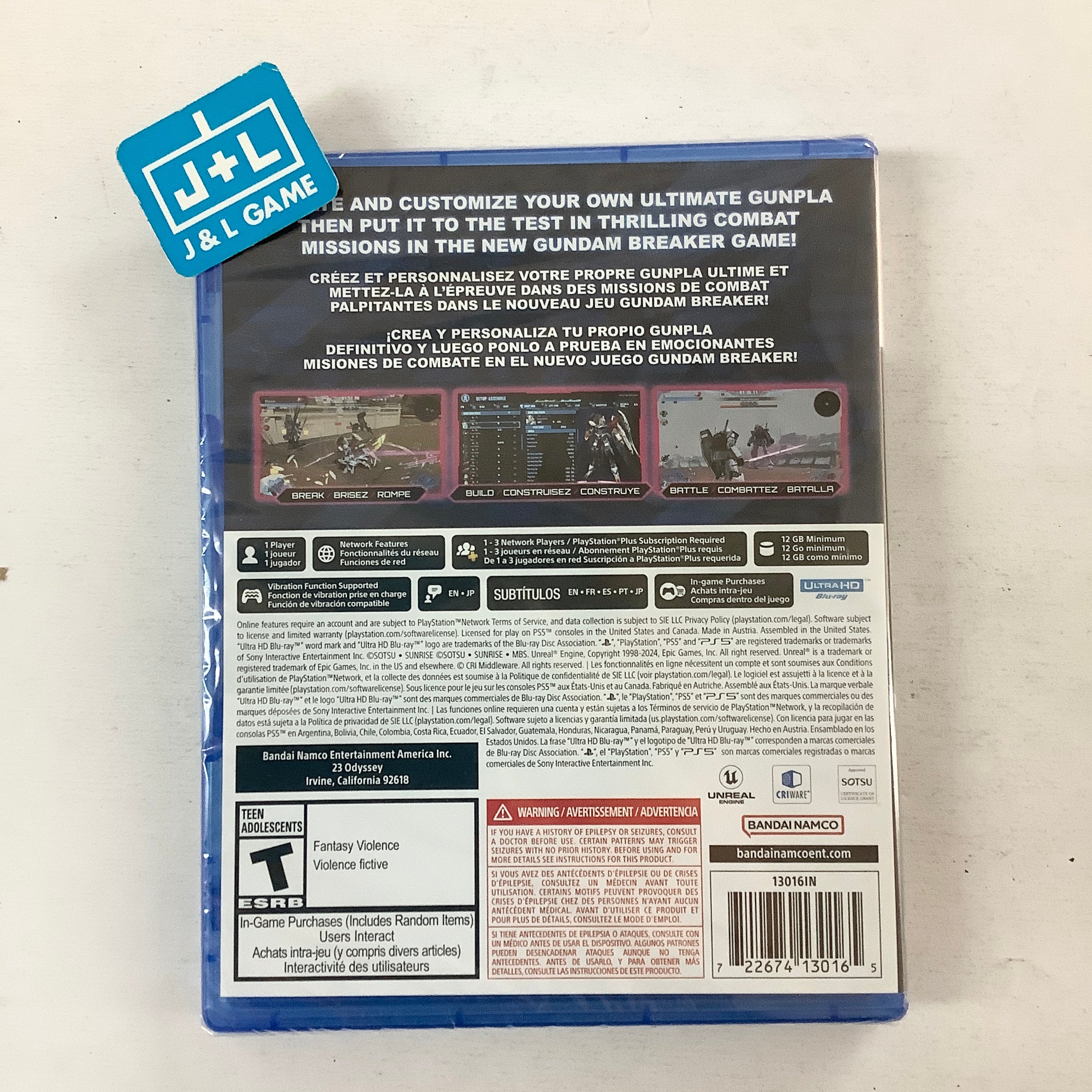 Gundam Breaker 4 (Launch Edition) - (PS5) PlayStation 5 Video Games BANDAI NAMCO Entertainment