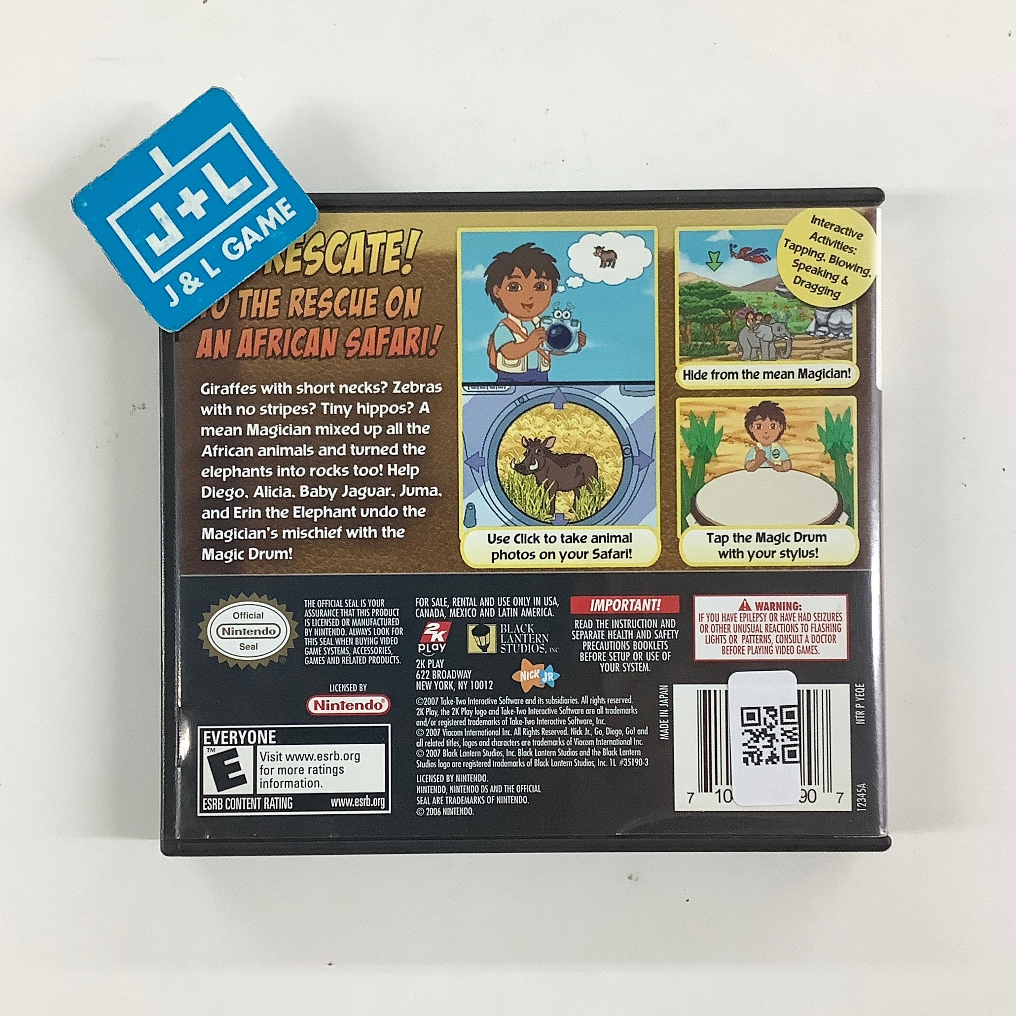 Go, Diego, Go!: Safari Rescue - (NDS) Nintendo DS [Pre-Owned] Video Games 2K Play