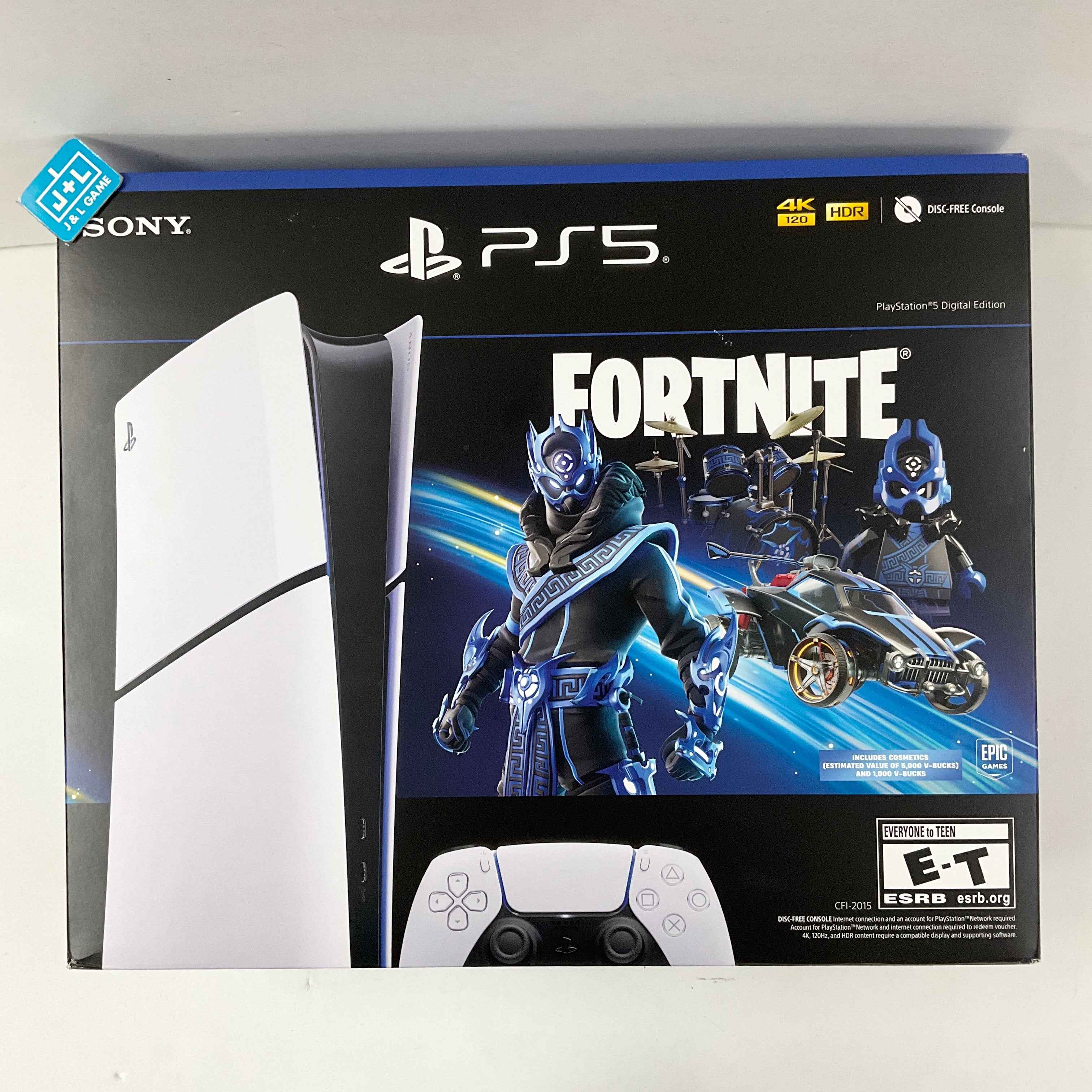 SONY PlayStation 5 Digital Edition Console (Fortnite Cobalt Star Disc Edition) (Model CFI-2015) - (PS5) PlayStation 5 CONSOLE PlayStation