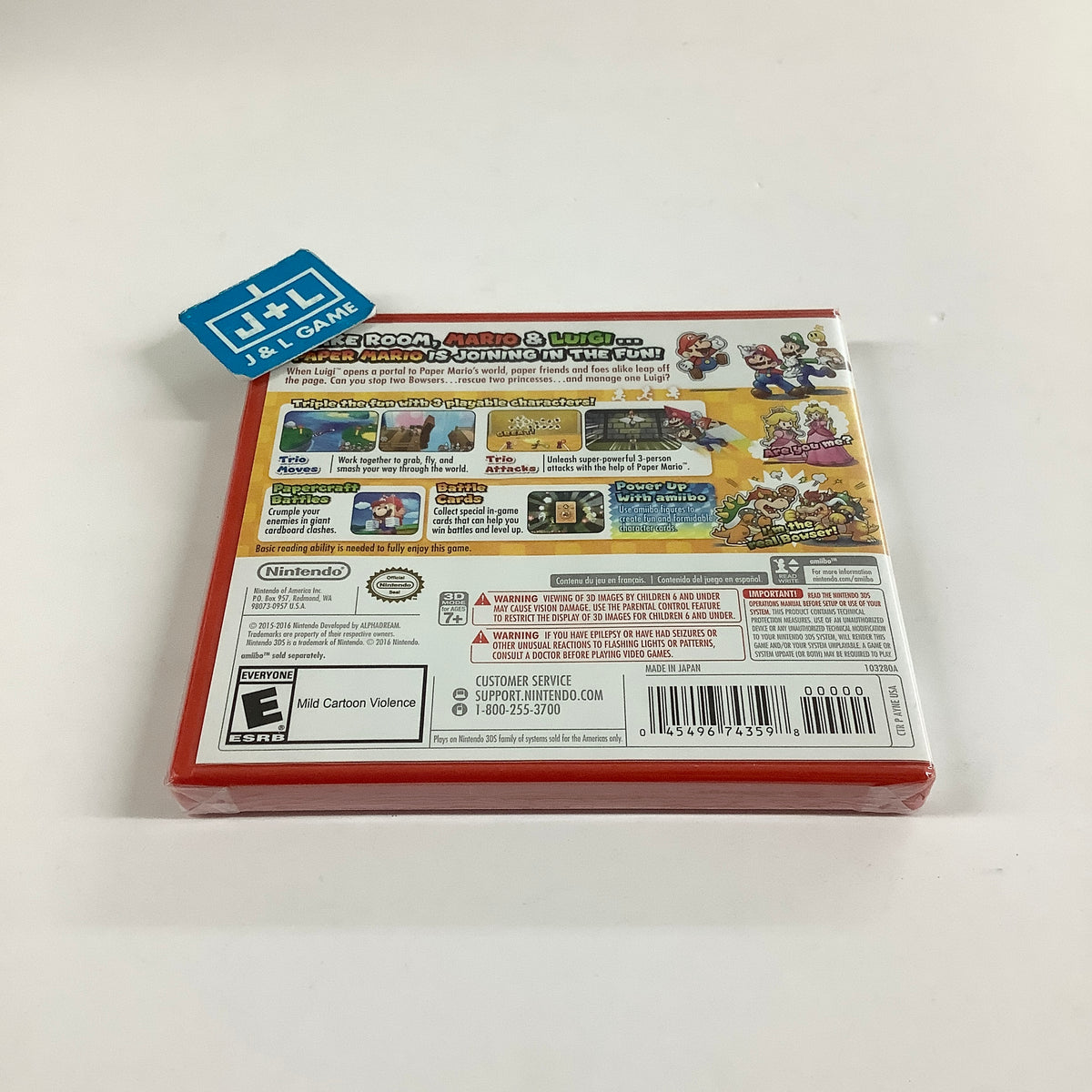 Mario & Luigi: Paper Jam - Nintendo 3DS Video Games Nintendo