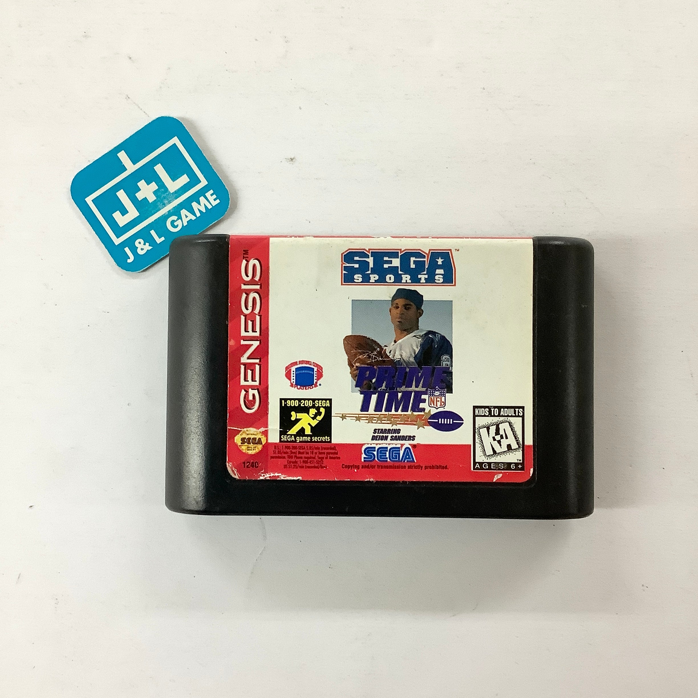 Prime Time NFL Starring Deion Sanders - (SG) SEGA Genesis [Pre-Owned] Video Games Sega   