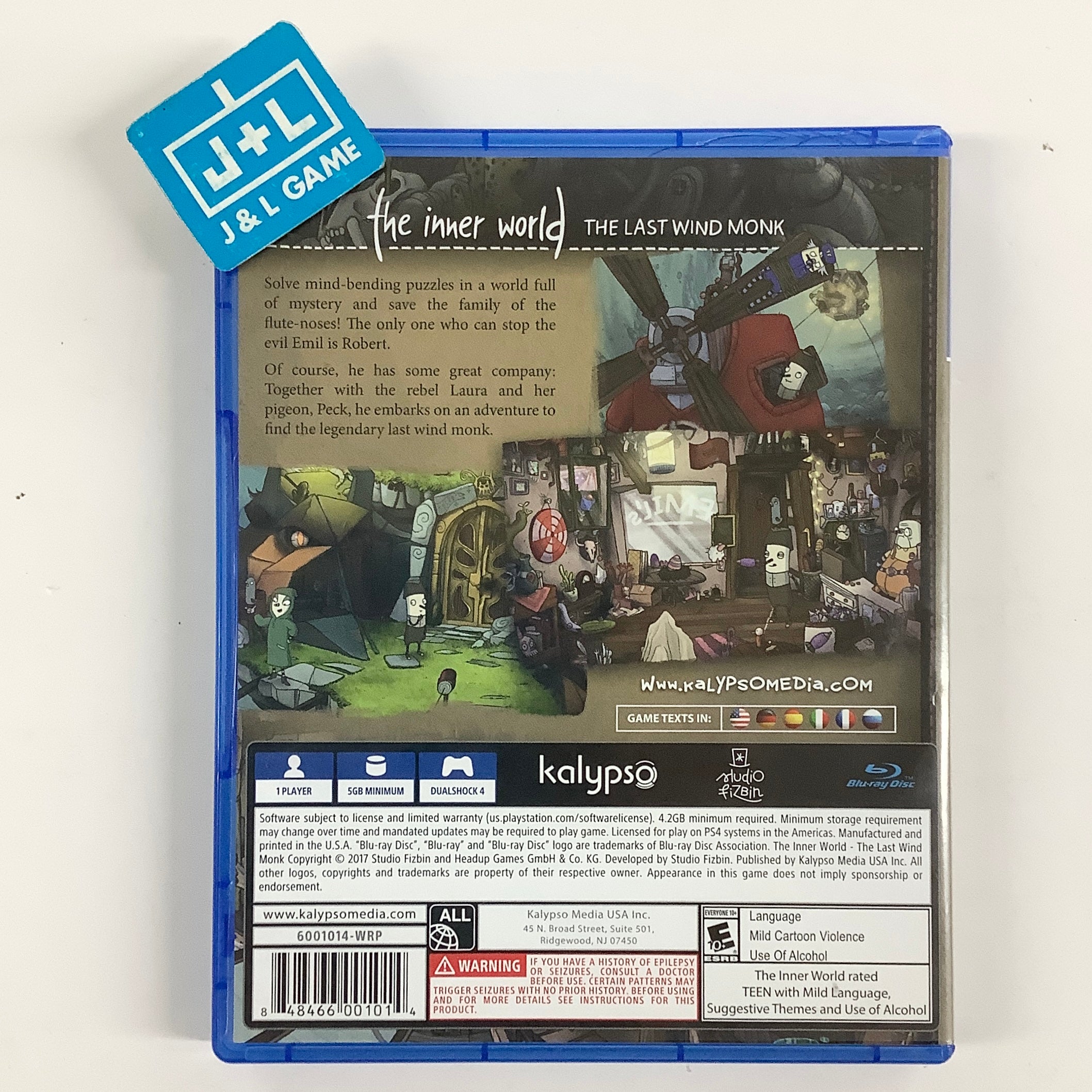 The Inner World The Last Wind Monk - (PS4) PlayStation 4 [Pre-Owned] Video Games Kalypso Media
