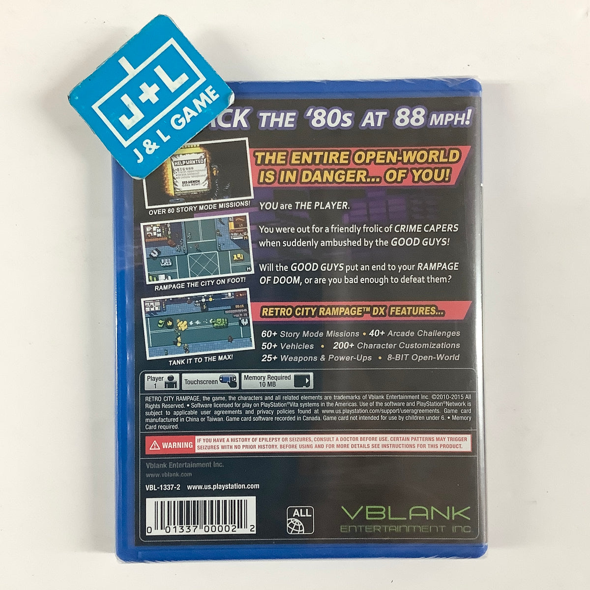 Retro City Rampage DX - (PSV) PlayStation Vita Video Games 3-BIT GAMES