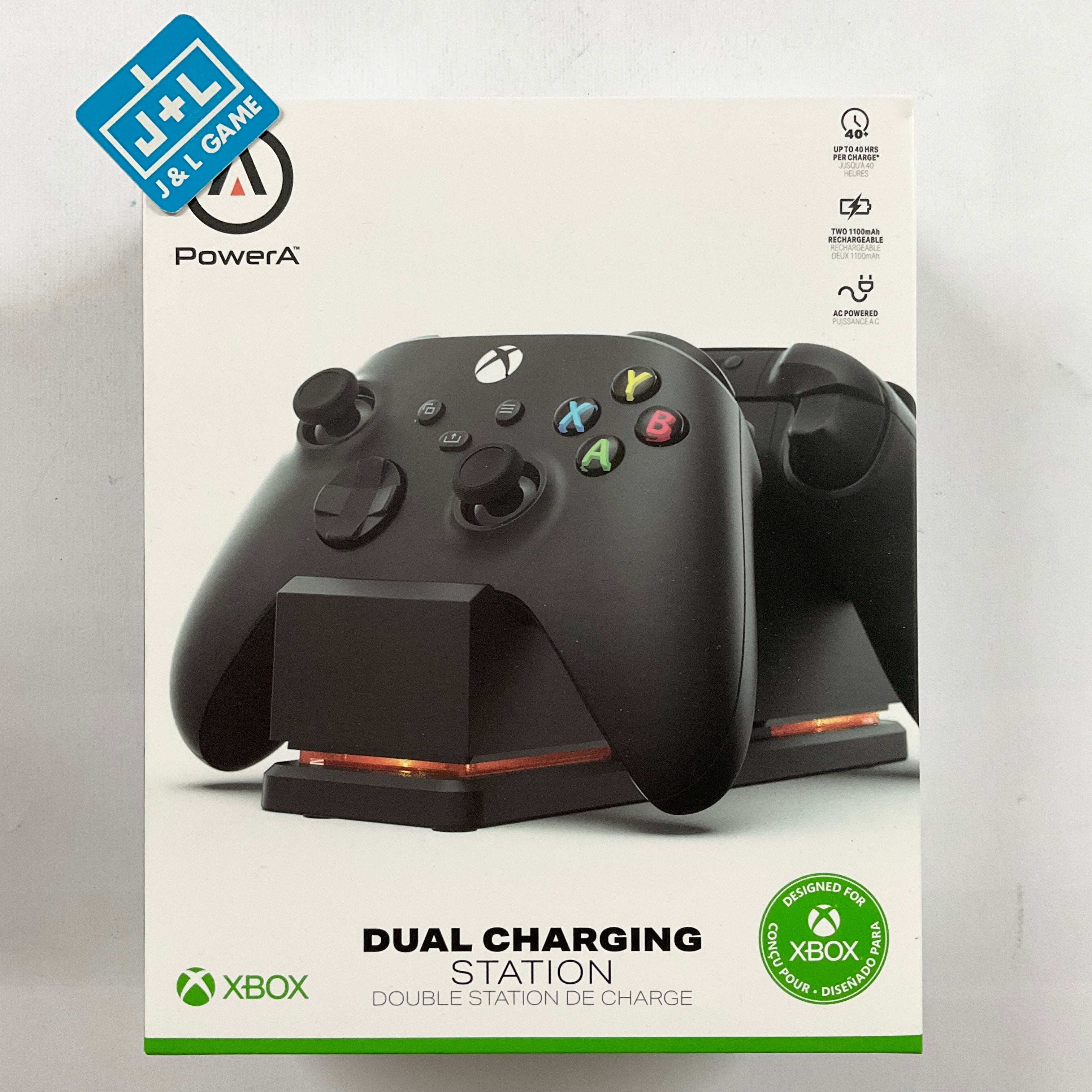 PowerA Dual Charging Station (Black) - (XSX) Xbox Series X Video Games PowerA   
